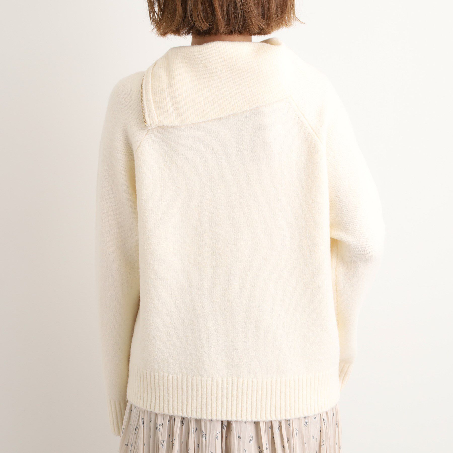 grove「サイドジップカラーニットプルオーバー」|ニット・セーター|