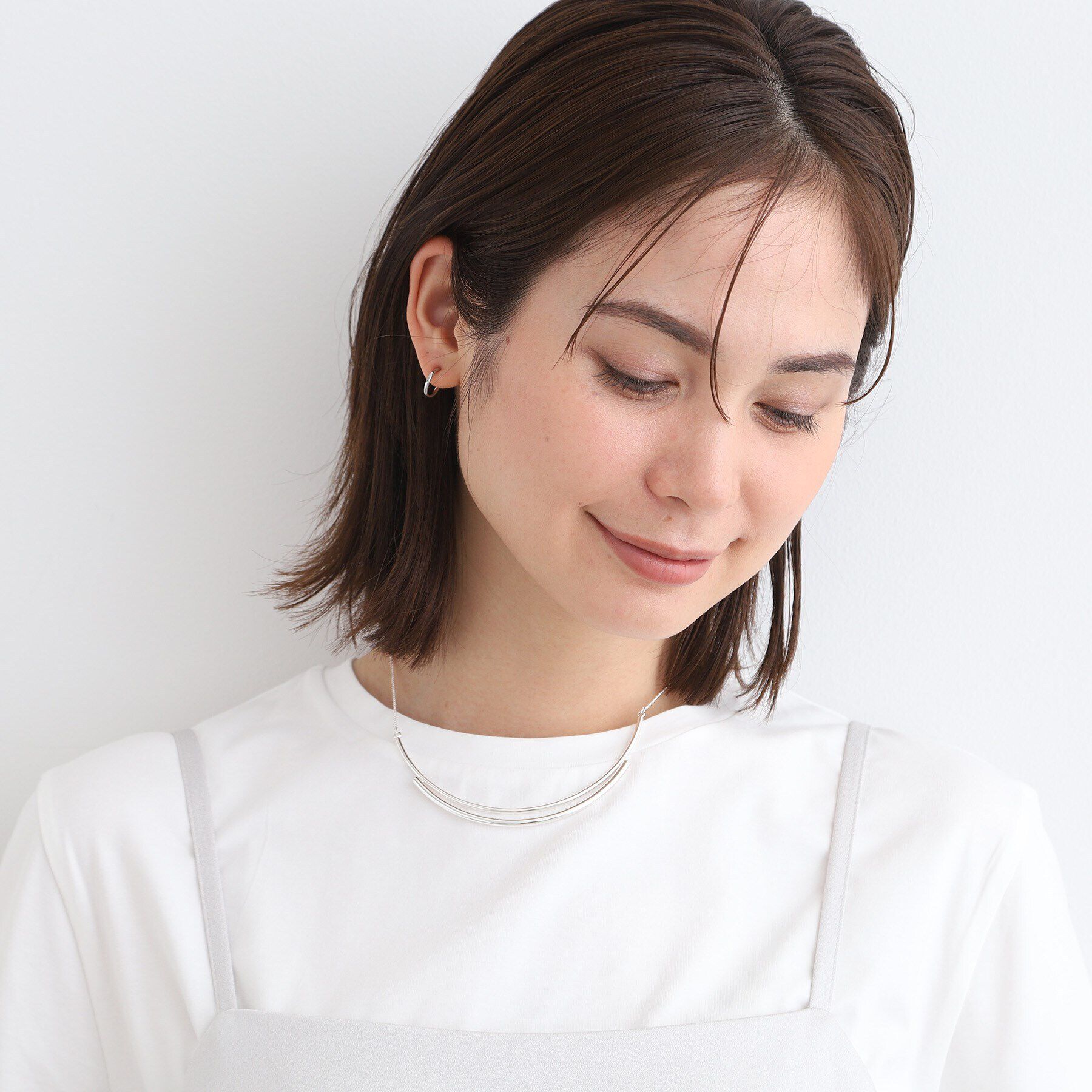 INDIVI「バーショートネックレス」|ネックレス|