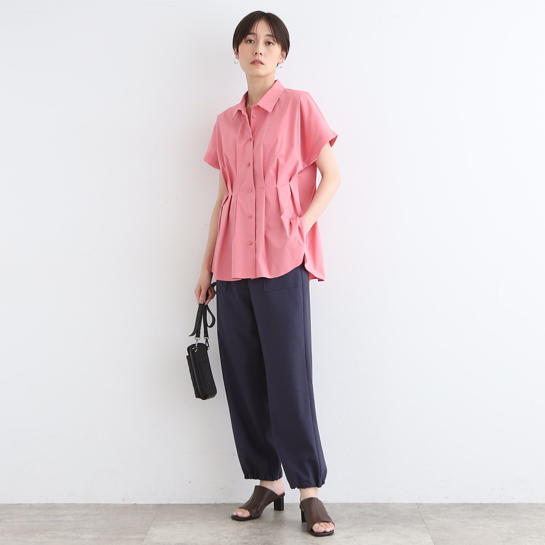 INDIVI「【洗える／2WAY】麻ライクワークパンツ」|その他|