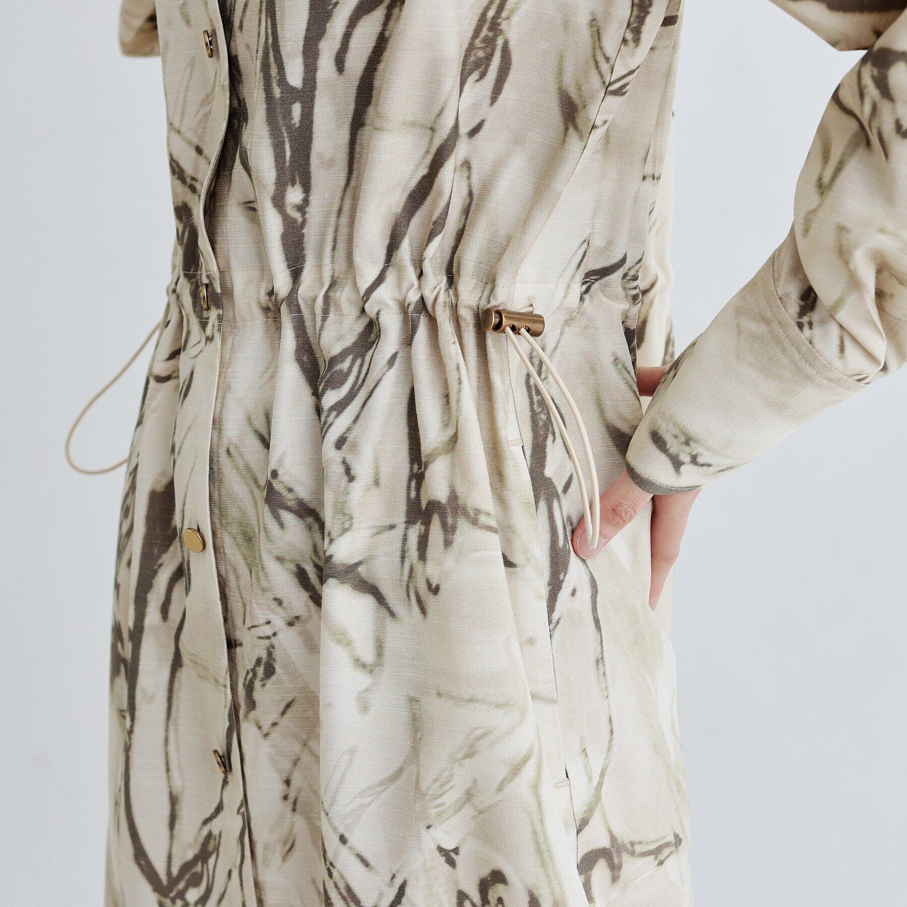 GALLEST「ウォータープリントシャツワンピース」|ワンピース|