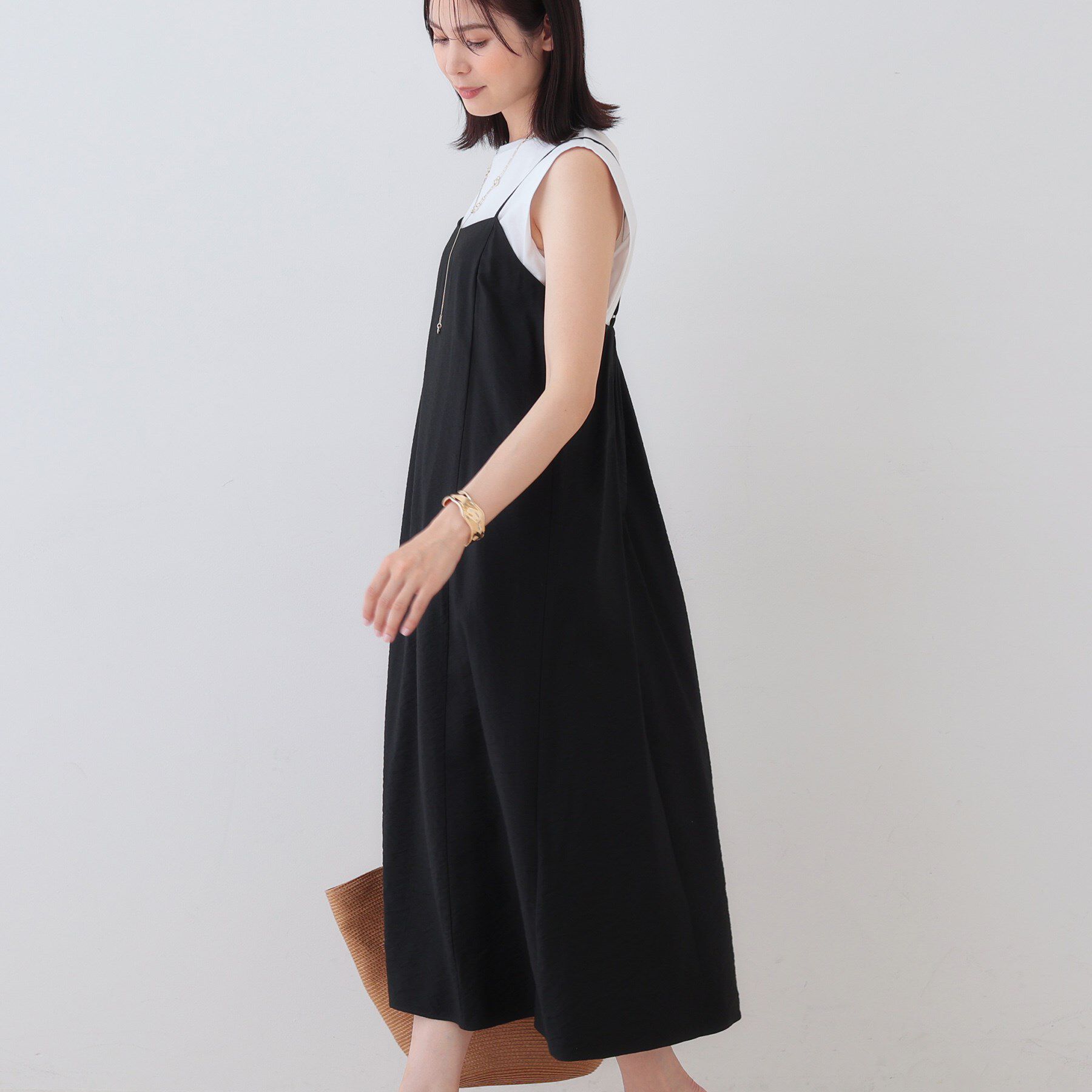 INDIVI「ワッシャーキャミワンピース」|ワンピース|