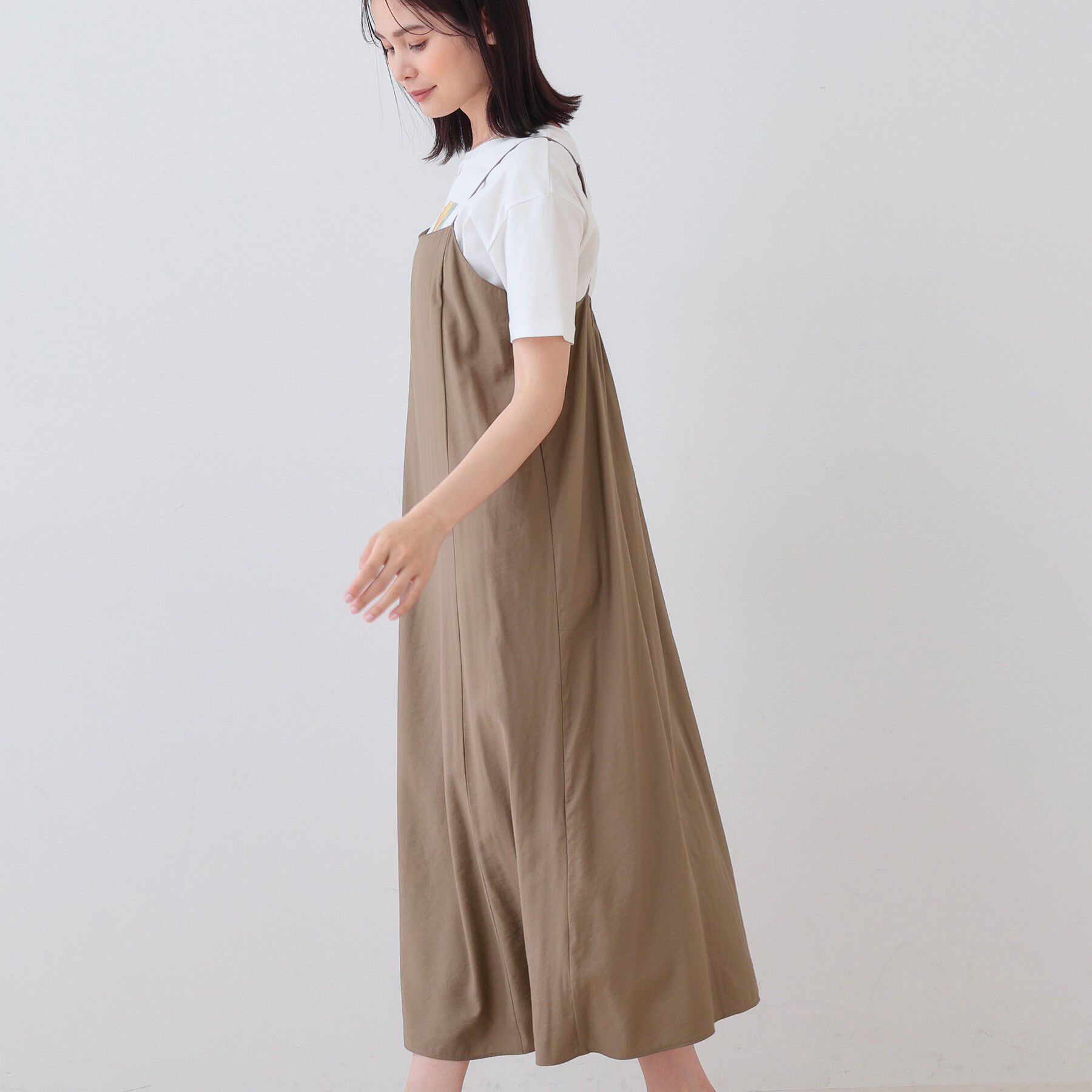 INDIVI「ワッシャーキャミワンピース」|ワンピース|