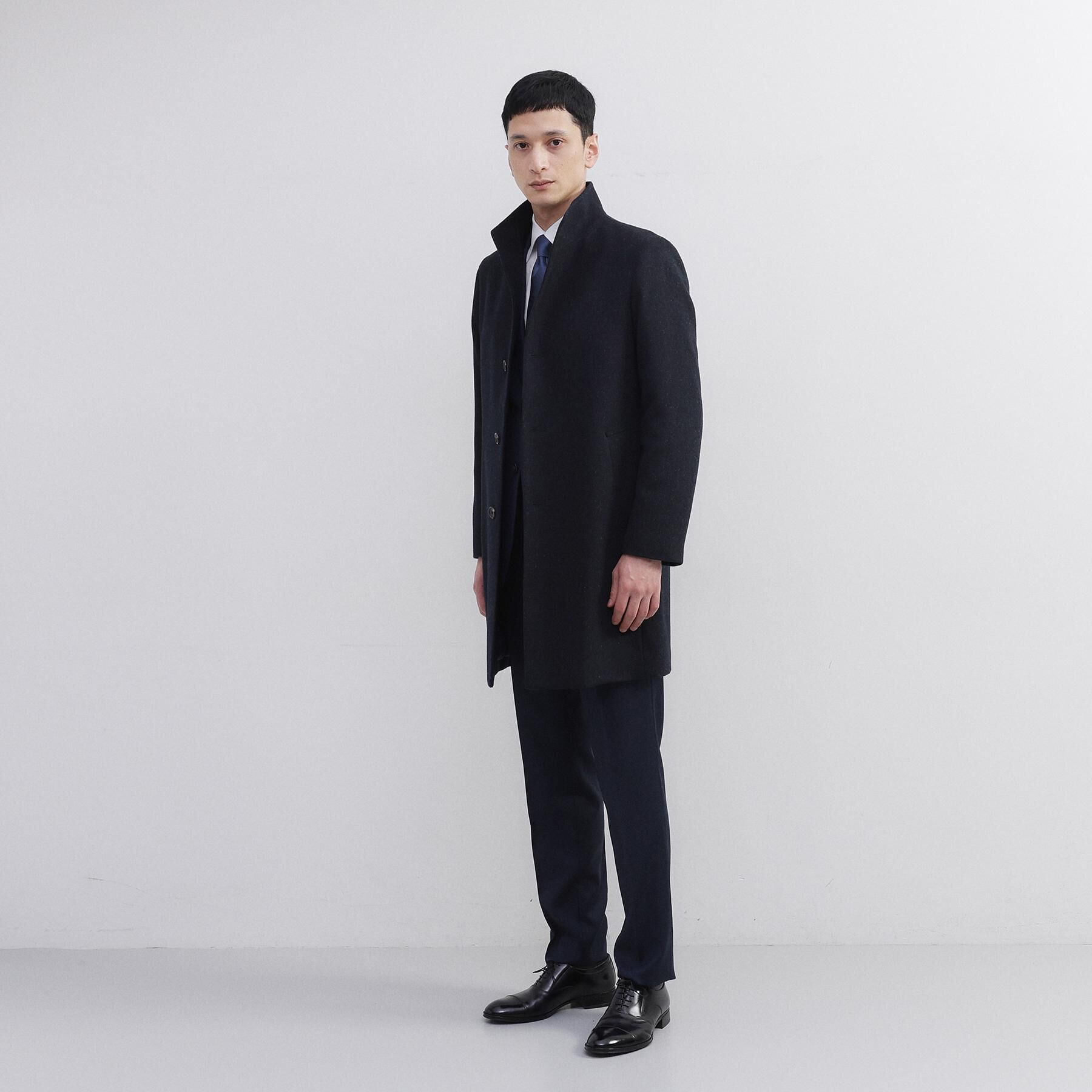 TAKEO KIKUCHI「【ウールカシミヤブレンド】ビーバー調 スタンドカラー コート」|その他|