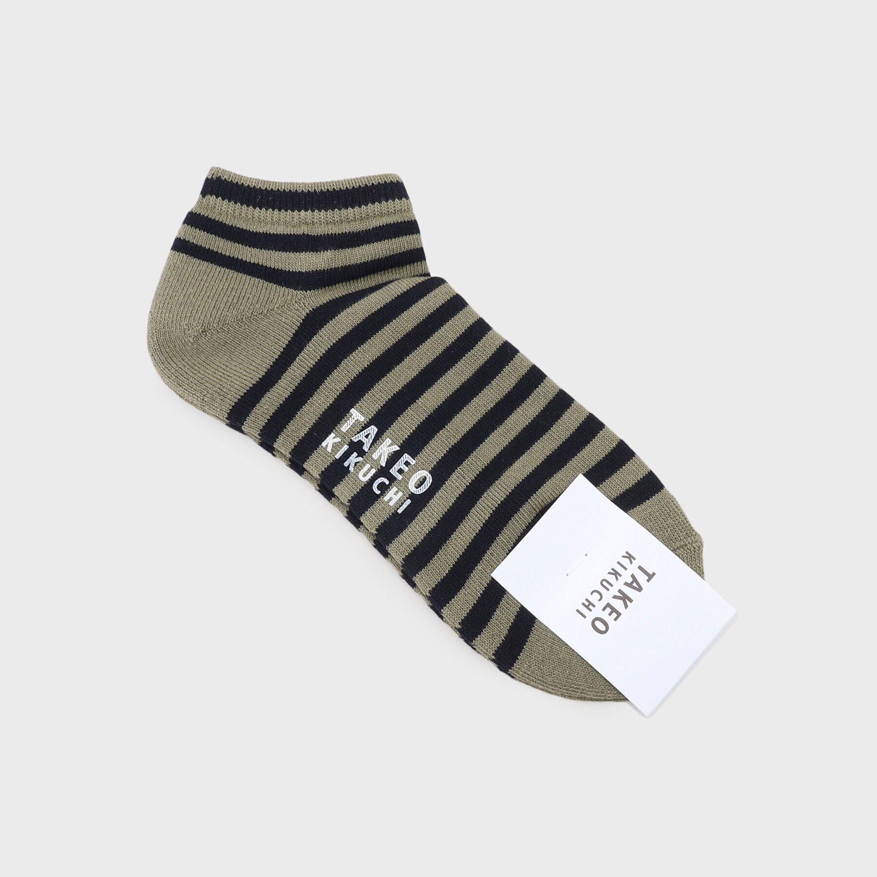 TAKEO KIKUCHI「ボーダーショートソックス」|ソックス|ｶｰｷ(329)