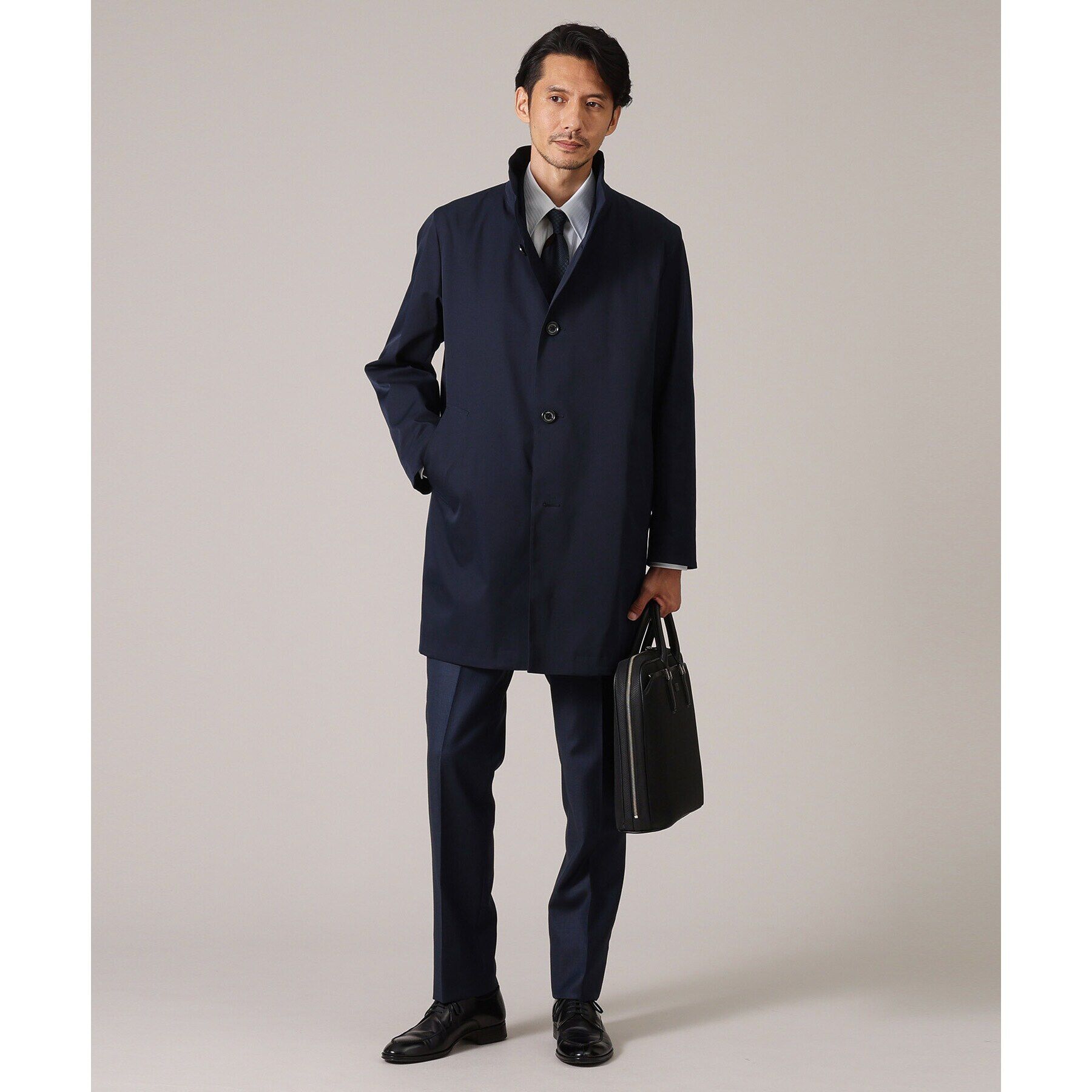 TAKEO KIKUCHI「【ライナー付】ツイルストレッチ ステンカラーコート」|ステンカラーコート|