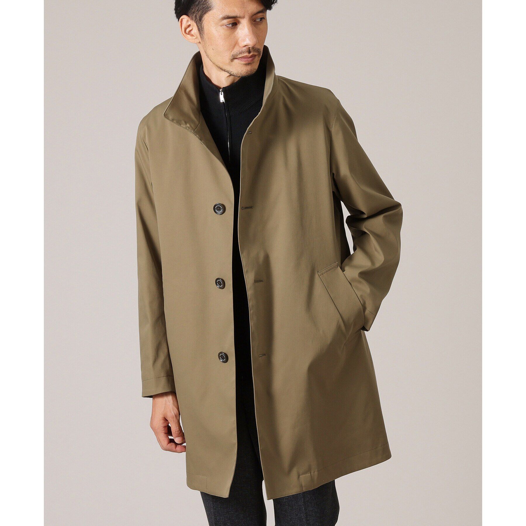 TAKEO KIKUCHI「【ライナー付】ツイルストレッチ ステンカラーコート」|ステンカラーコート|