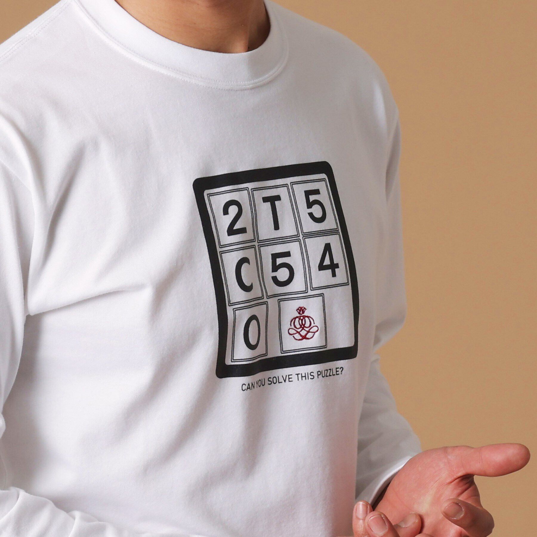 40CARATS&525「スライドパズル 長袖Tシャツ」|Tシャツ・カットソー|