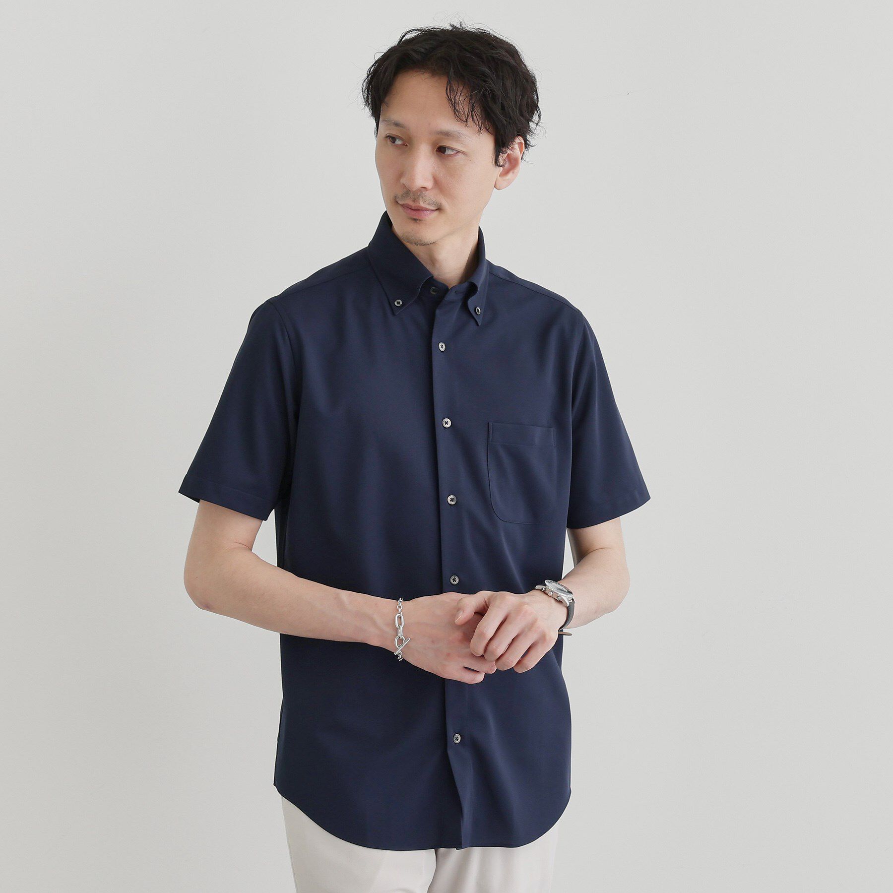 TAKEO KIKUCHI「ユーティリティ ピンヘッド 半袖シャツ」|シャツ・ブラウス|