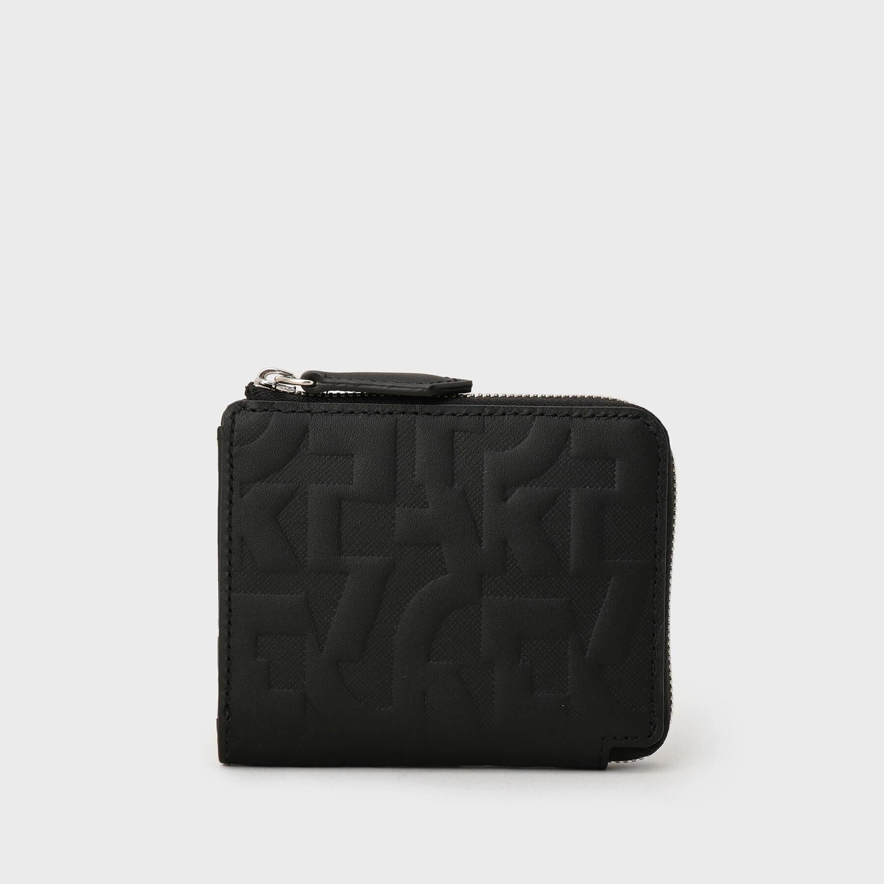 TAKEO KIKUCHI「パズルエンボス L字ジップコンパクトウォレット」|財布|ブラック(019)
