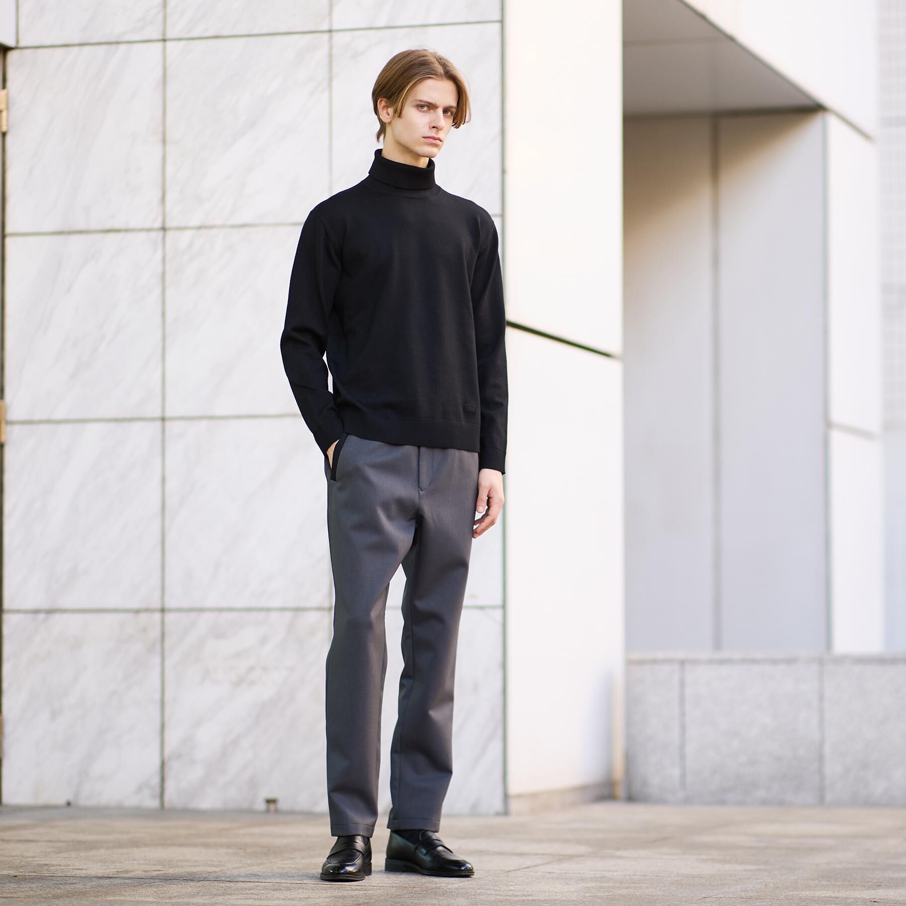 TAKEO KIKUCHI「【Sサイズ～】アンチピリング タートルネック ニット」|ニット・セーター|