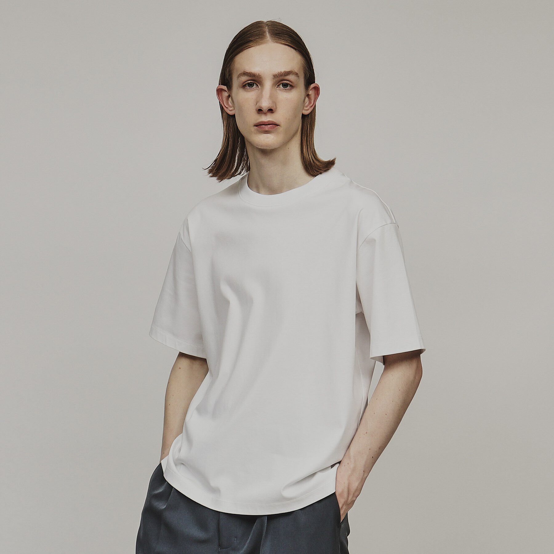 tk.TAKEO KIKUCHI「マーセライズドコットンTシャツ」|Tシャツ・カットソー|