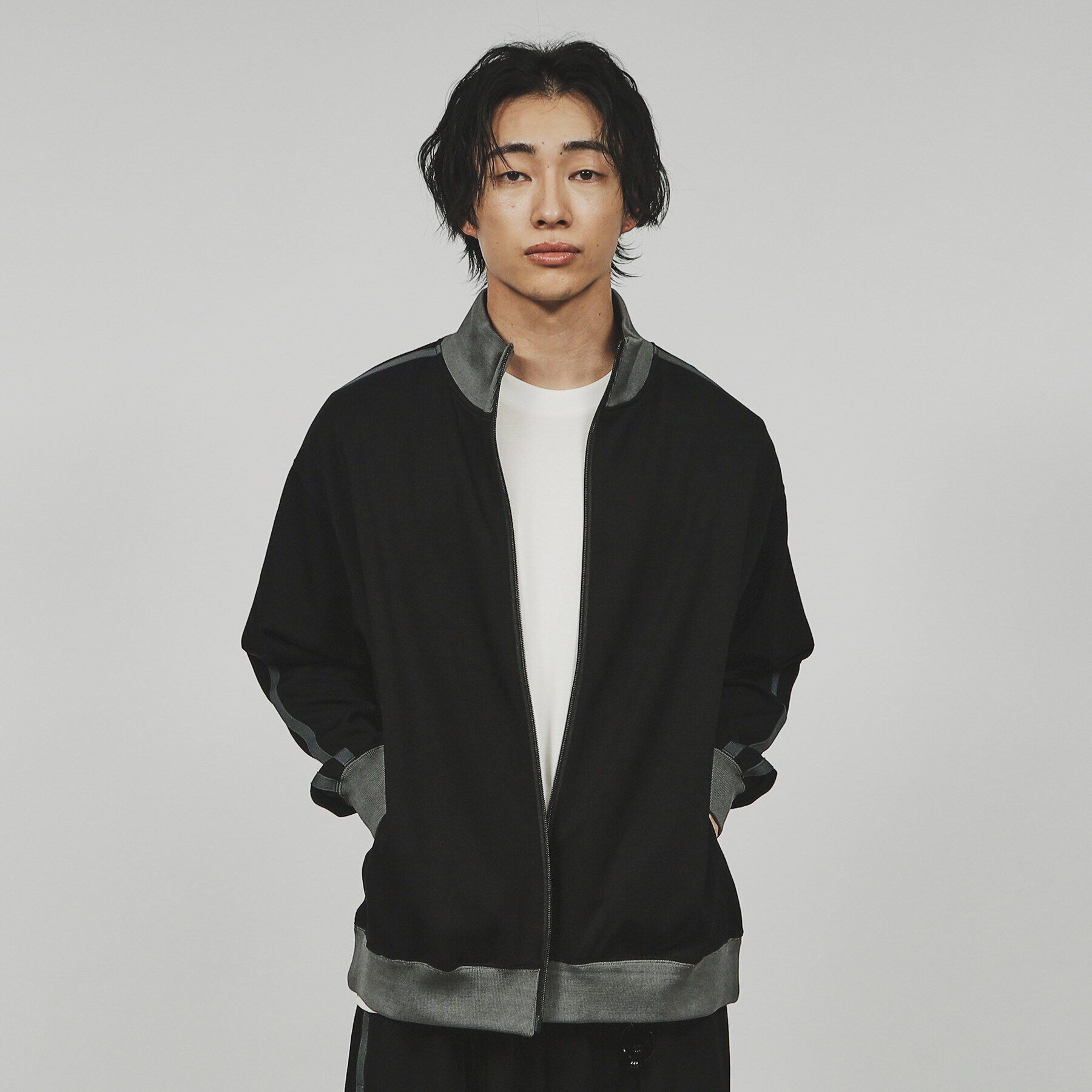 tk.TAKEO KIKUCHI「ルーズシルエットトラックジャケット（セットアップ対応）」|ブルゾン・スタジャン|