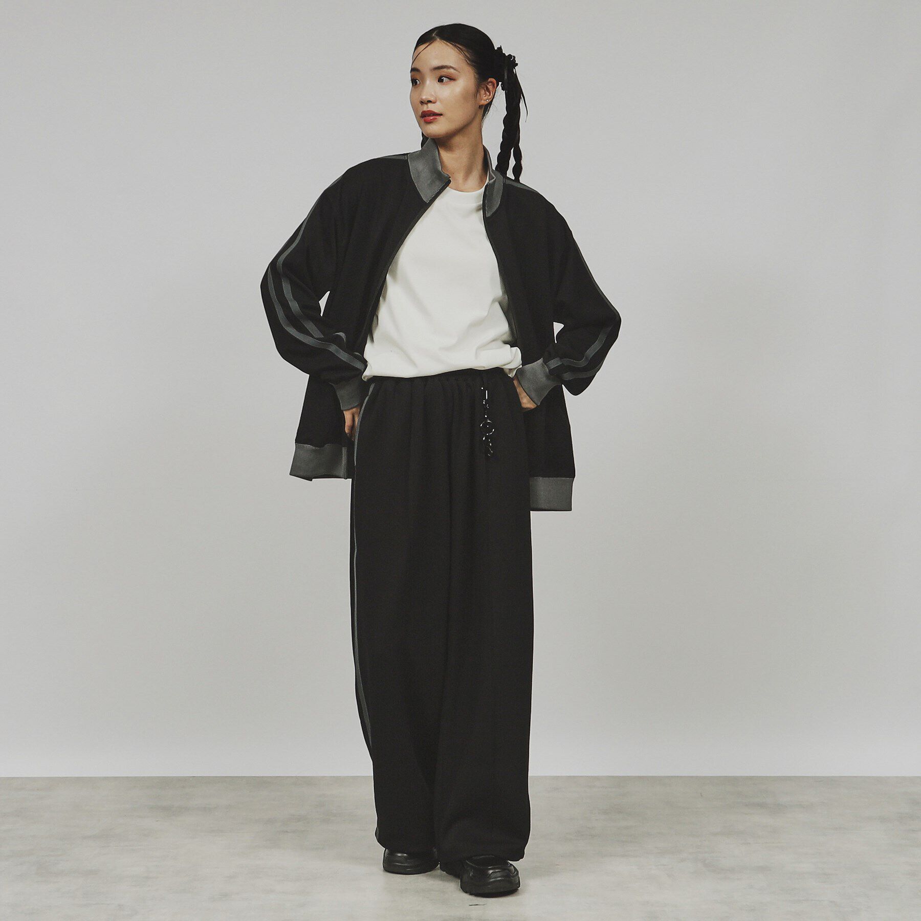 tk.TAKEO KIKUCHI「ルーズシルエットトラックジャケット（セットアップ対応）」|ブルゾン・スタジャン|