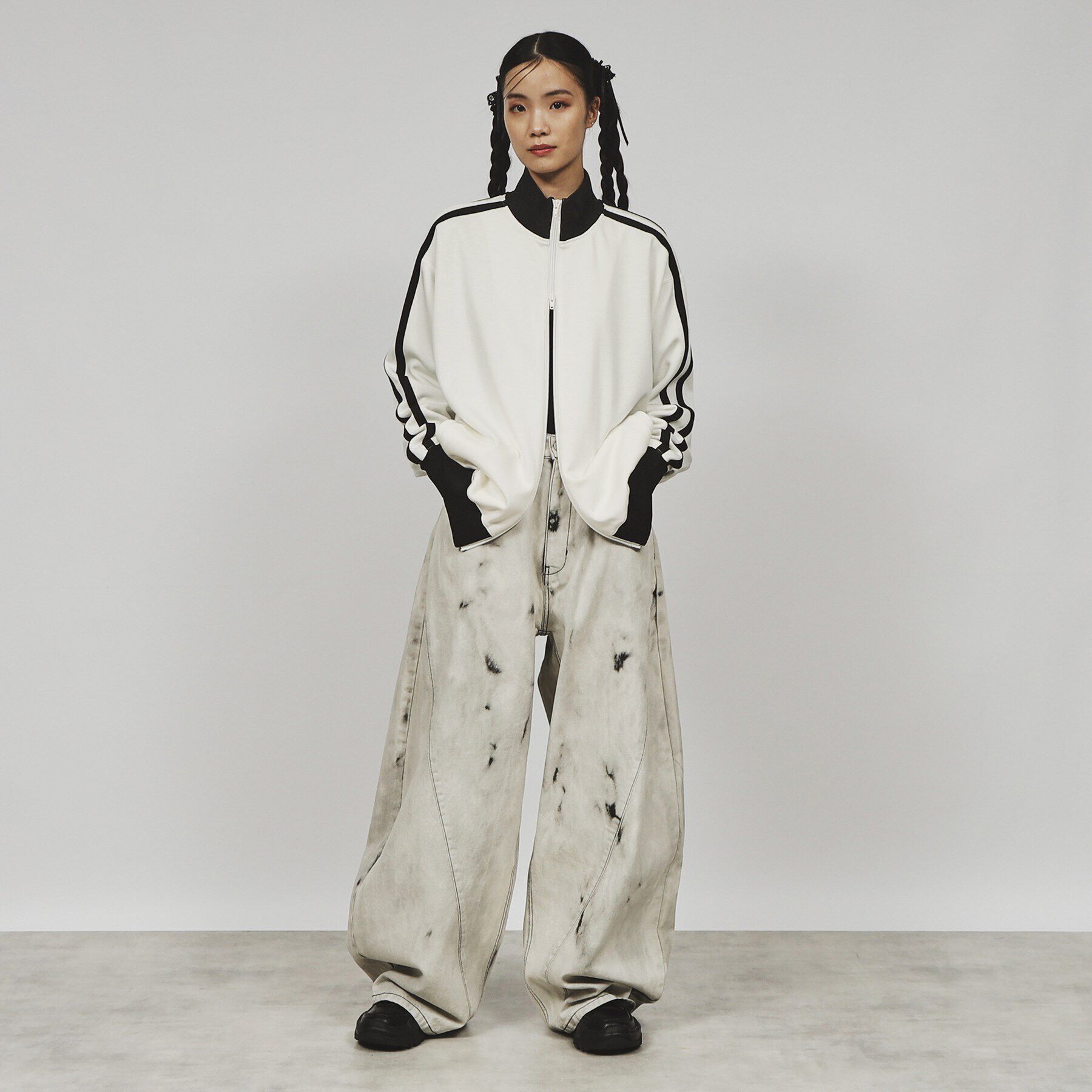 tk.TAKEO KIKUCHI「ルーズシルエットトラックジャケット（セットアップ対応）」|ブルゾン・スタジャン|