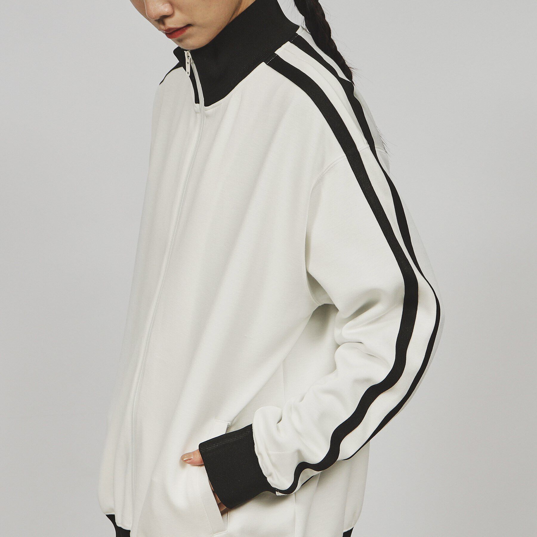 tk.TAKEO KIKUCHI「ルーズシルエットトラックジャケット（セットアップ対応）」|ブルゾン・スタジャン|