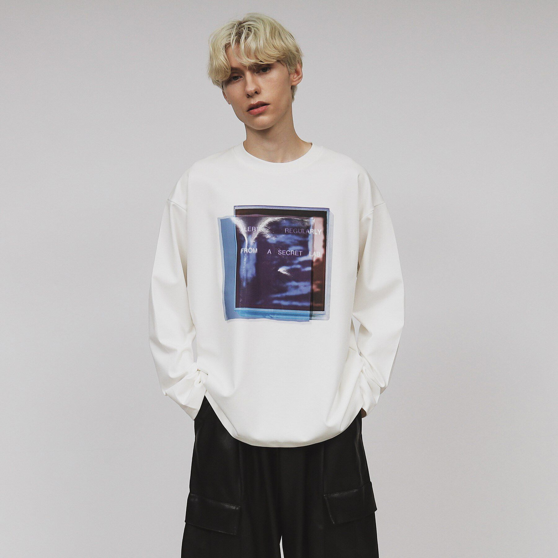 tk.TAKEO KIKUCHI「コラージュカットソー」|Tシャツ・カットソー|ｵﾌﾎﾜｲﾄ(003)