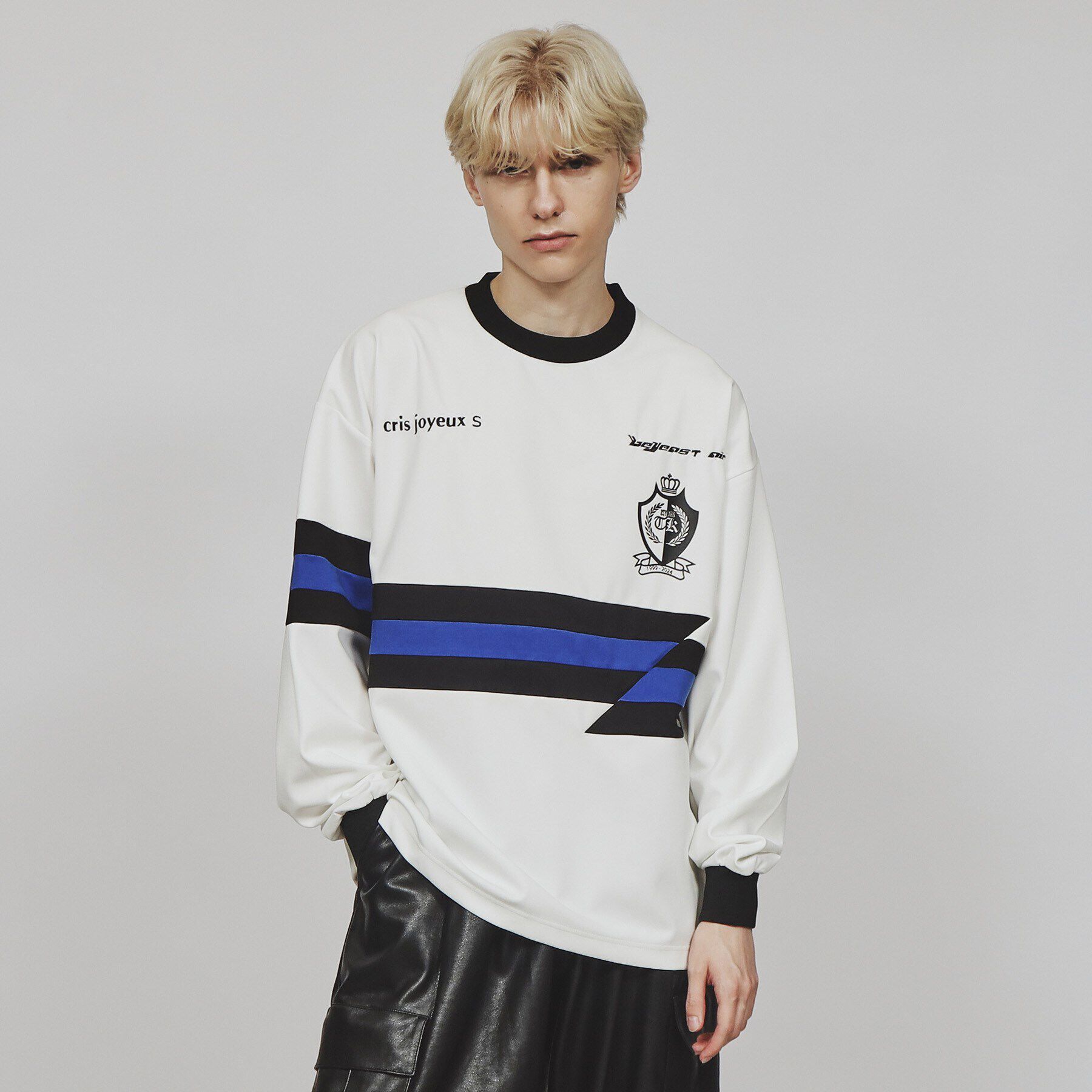 tk.TAKEO KIKUCHI「ストライプスイッチゲームシャツ」|Tシャツ・カットソー|ホワイト(001)