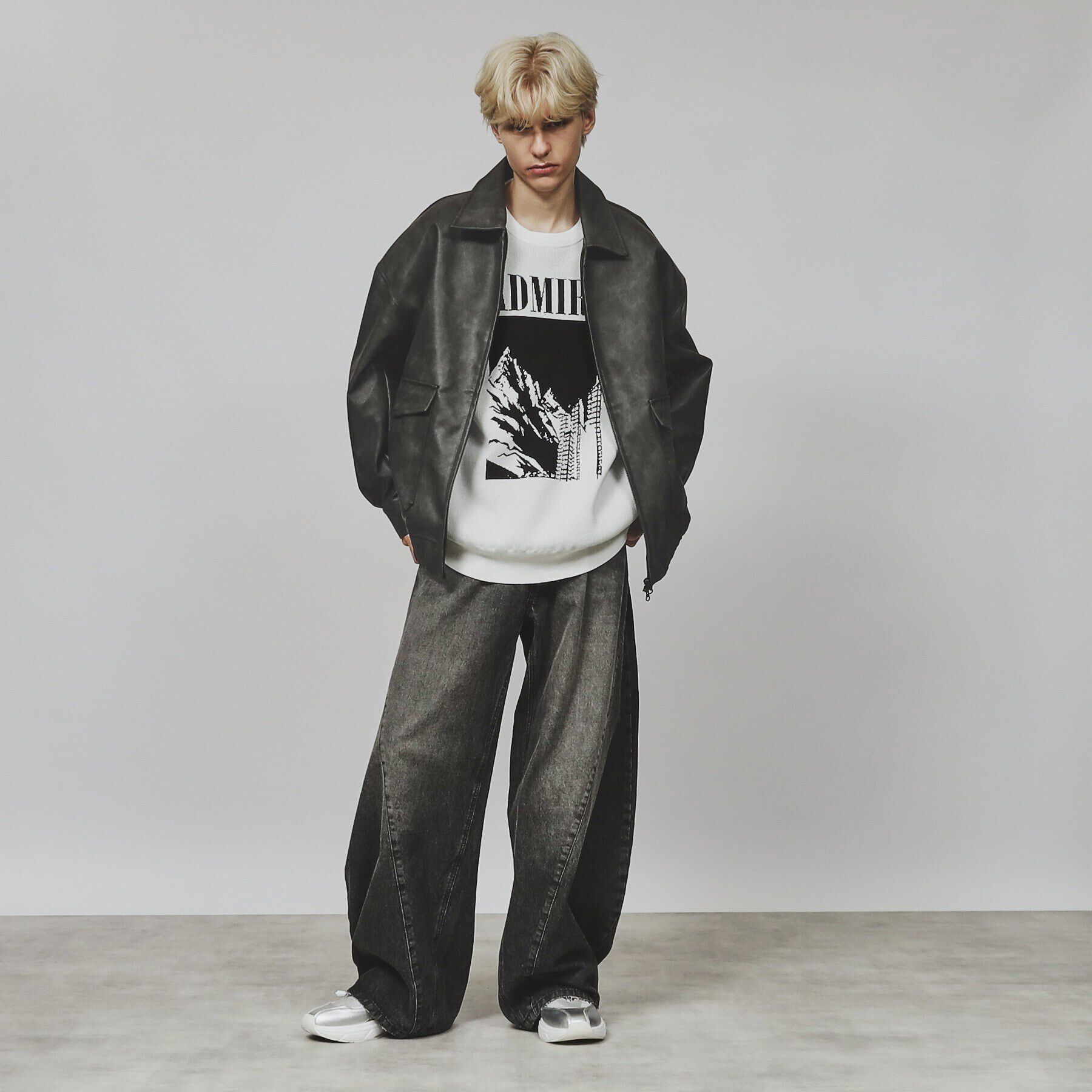 tk.TAKEO KIKUCHI「A－2シンセティックレザーブルゾン」|ブルゾン・スタジャン|