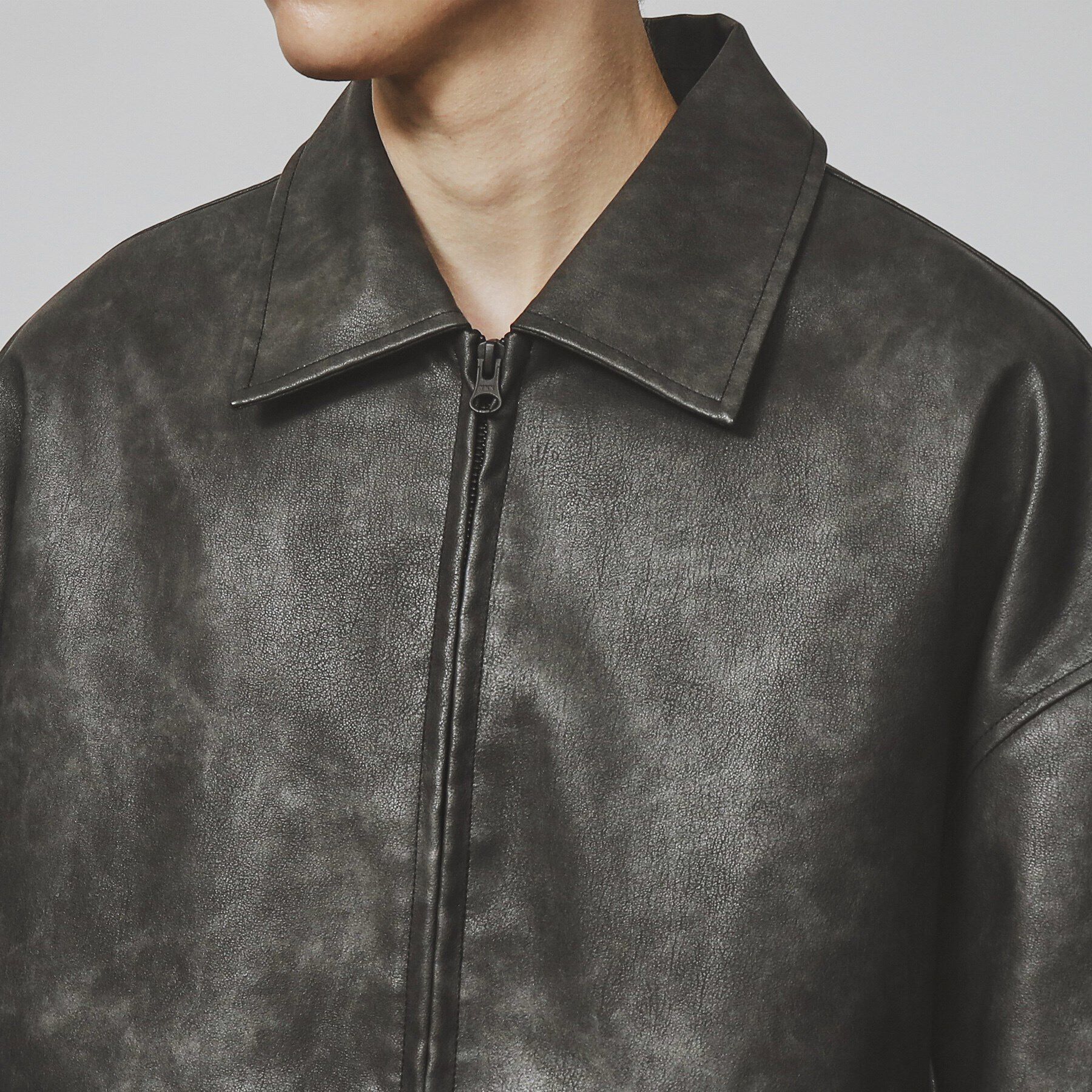 tk.TAKEO KIKUCHI「A－2シンセティックレザーブルゾン」|ブルゾン・スタジャン|