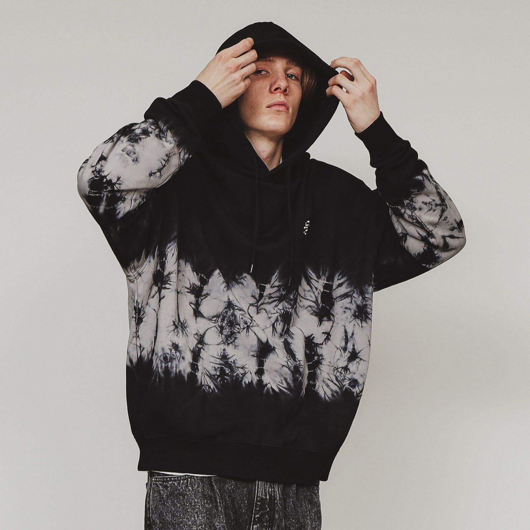 tk.TAKEO KIKUCHI「ヴィンテージライクパーカー」|パーカー|ブラック(419)