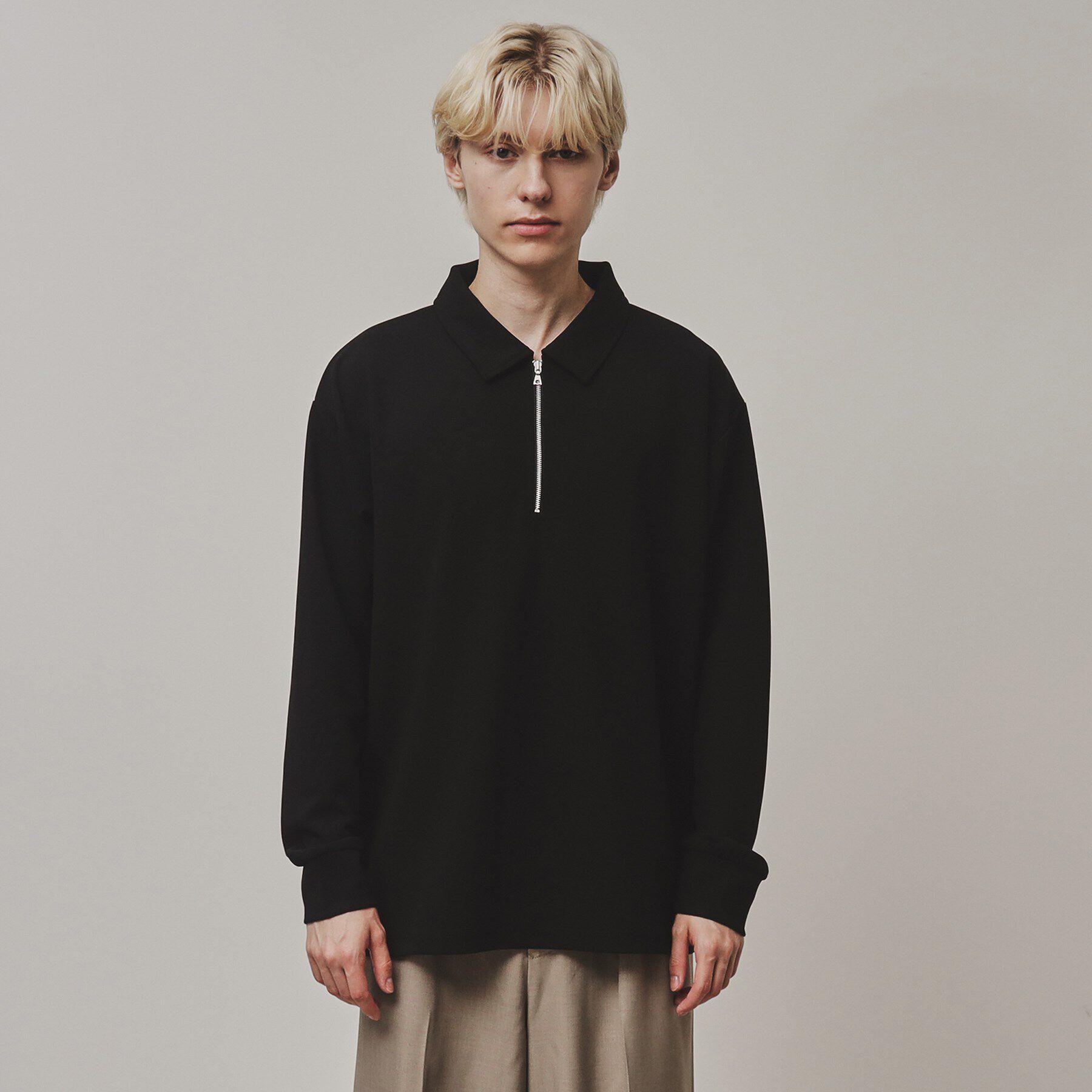 tk.TAKEO KIKUCHI「ジョーゼットハーフジップポロ」|Tシャツ・カットソー|