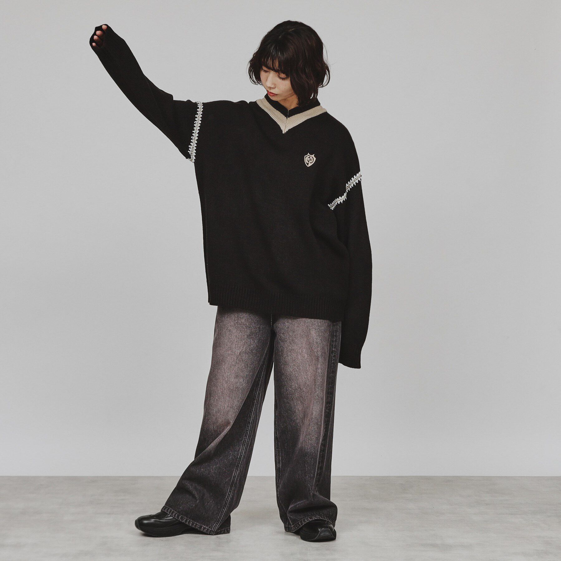 tk.TAKEO KIKUCHI「チルデンハンドステッチニット」|ニット・セーター|