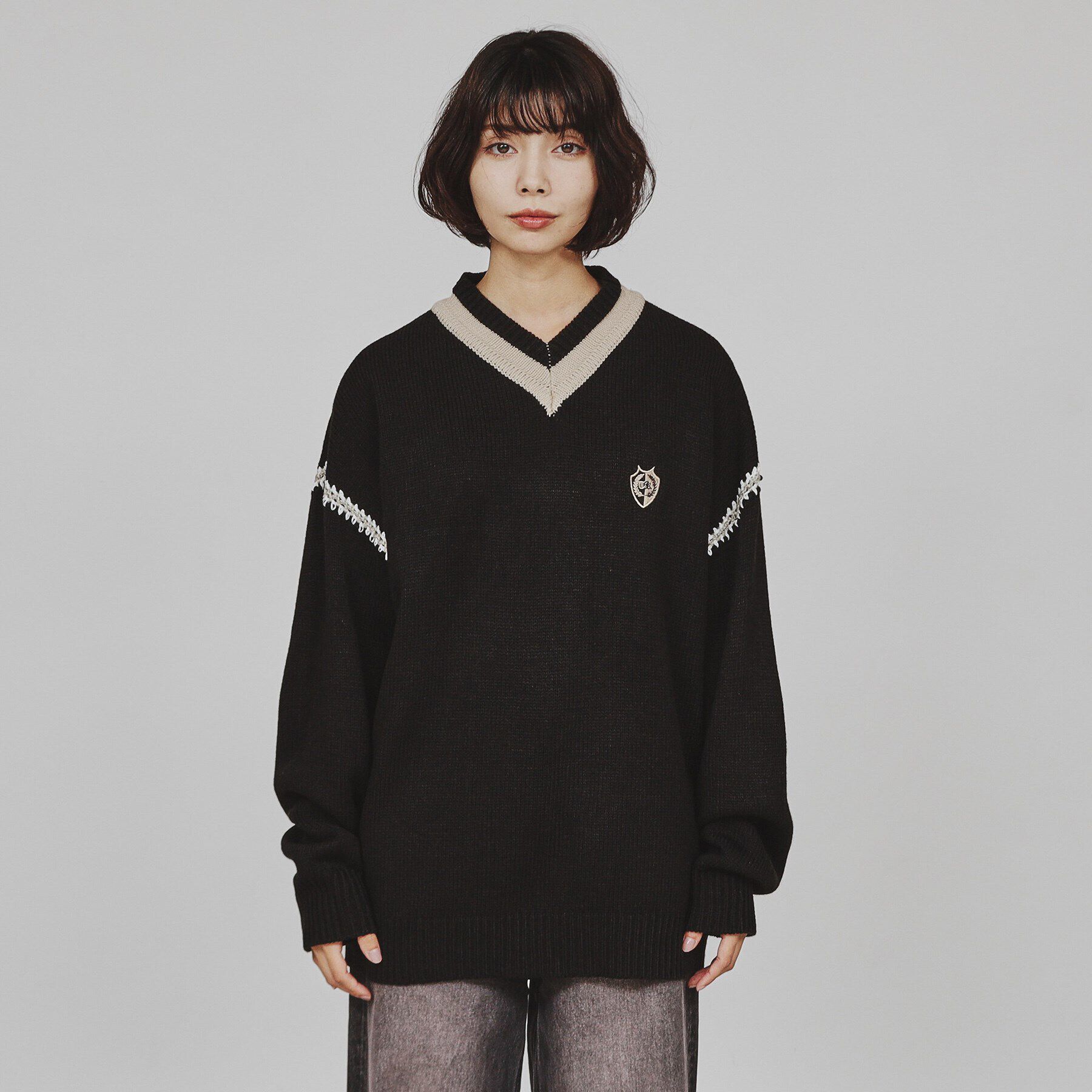 tk.TAKEO KIKUCHI「チルデンハンドステッチニット」|ニット・セーター|