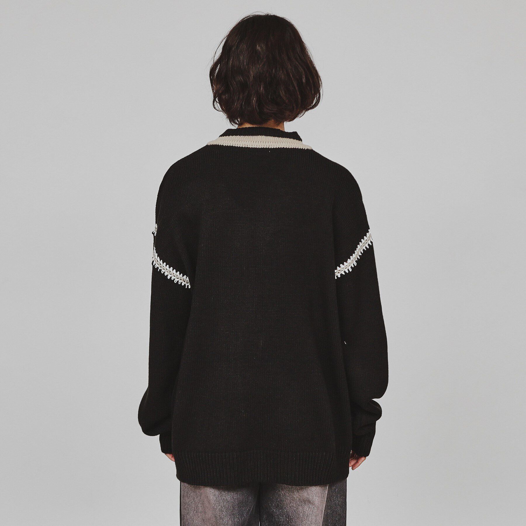 tk.TAKEO KIKUCHI「チルデンハンドステッチニット」|ニット・セーター|