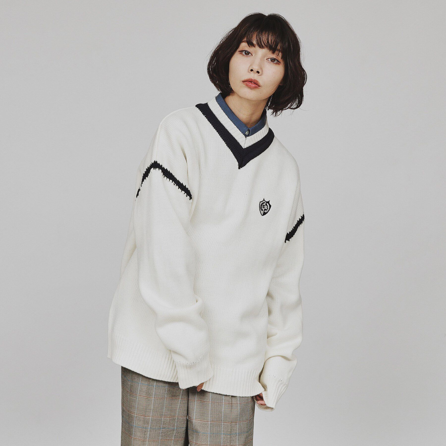 tk.TAKEO KIKUCHI「チルデンハンドステッチニット」|ニット・セーター|