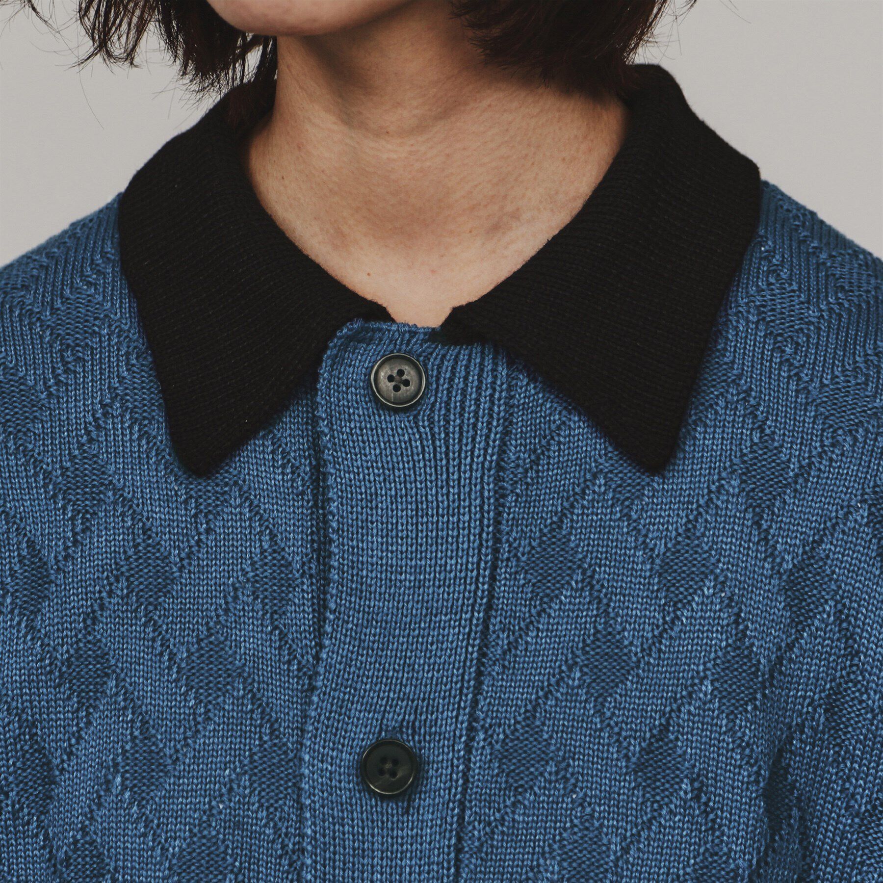 tk.TAKEO KIKUCHI「衿付きニットカーディガン」|カーディガン|