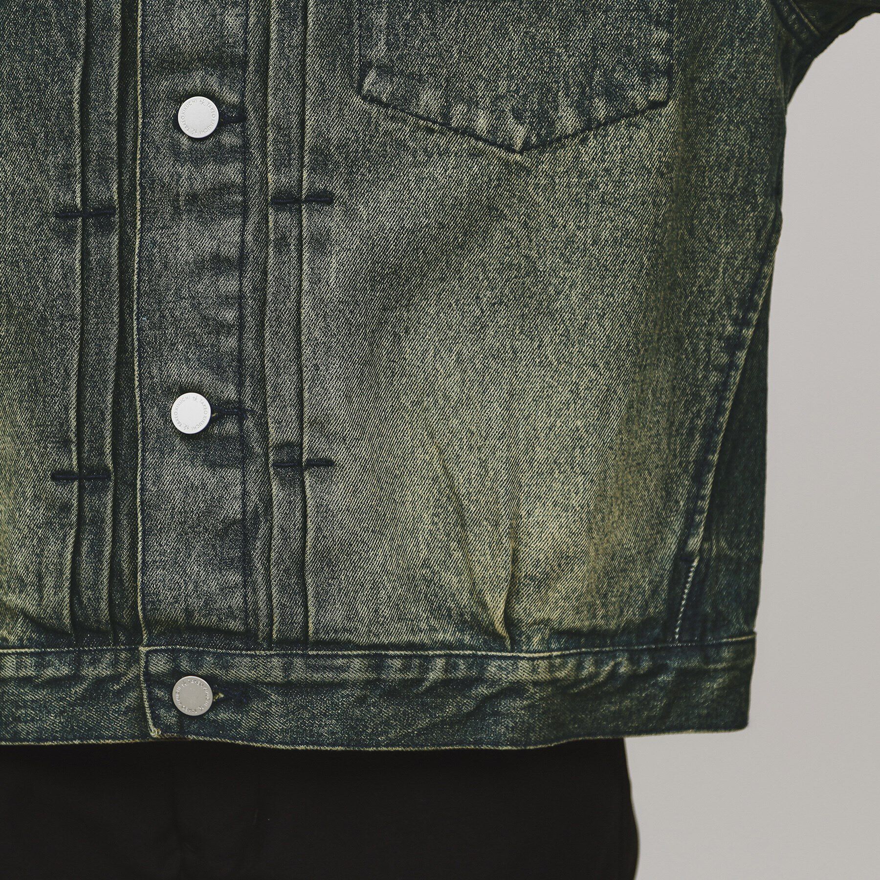 tk.TAKEO KIKUCHI「ウォッシュドカラーデニムブルゾン」|デニムジャケット|