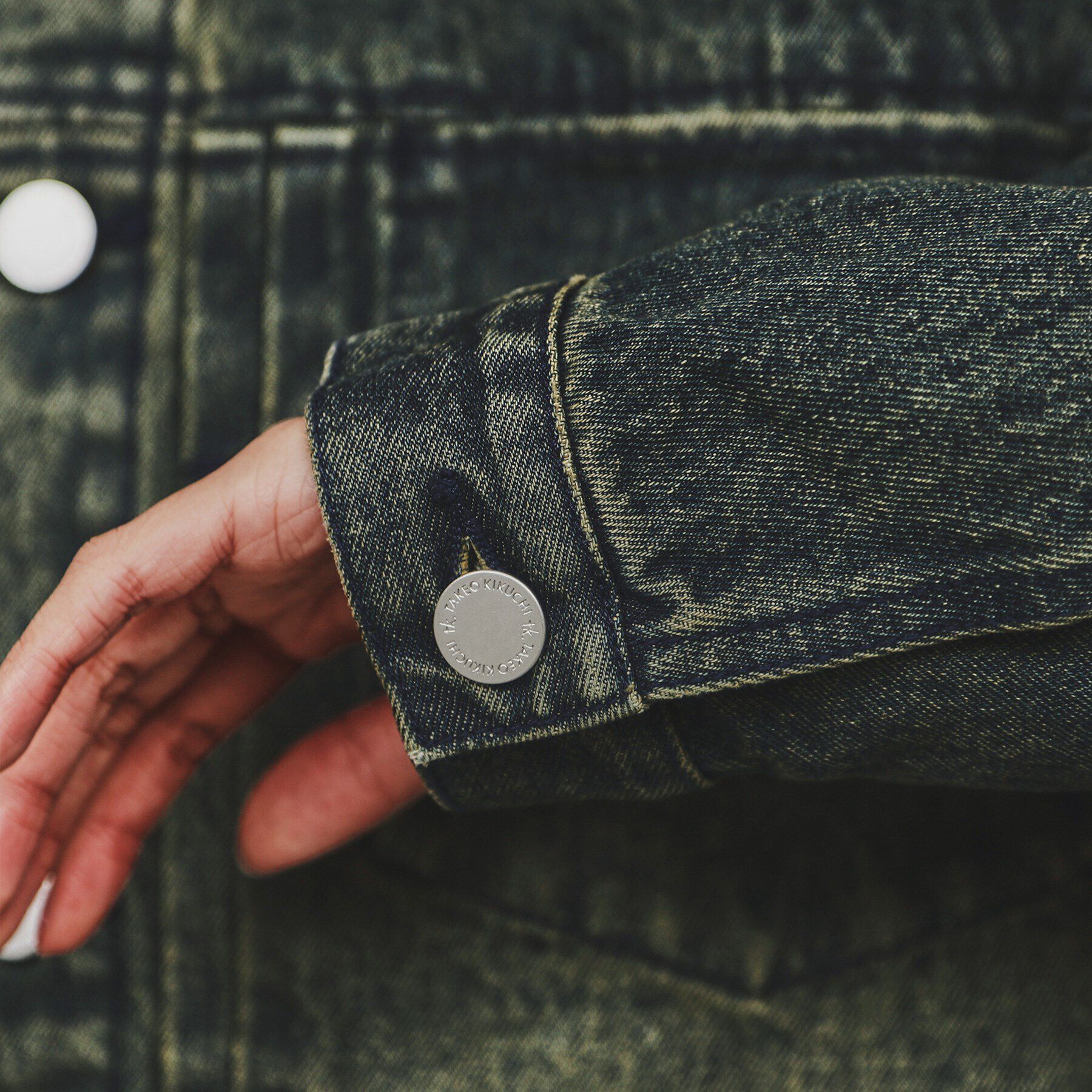 tk.TAKEO KIKUCHI「ウォッシュドカラーデニムブルゾン」|デニムジャケット|