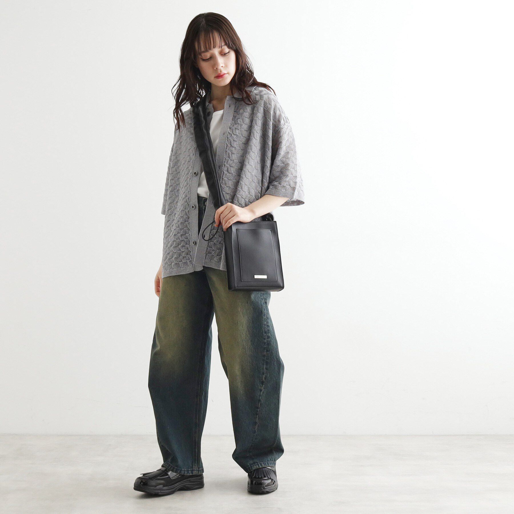 tk.TAKEO KIKUCHI「プレートドロストショルダーバッグ」|ショルダー・メッセンジャー|