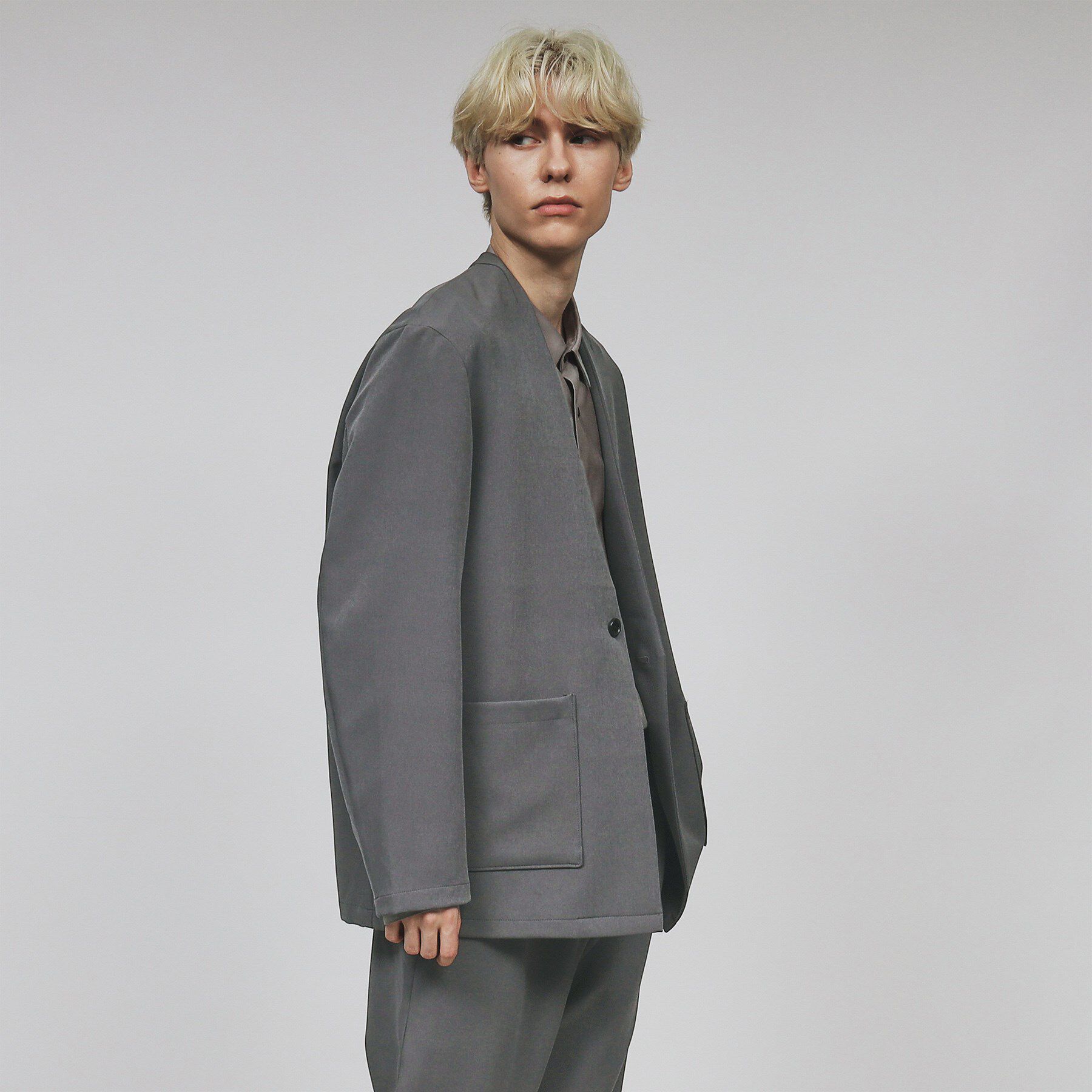 tk.TAKEO KIKUCHI「360度ストレッチノーカラージャケット」|ノーカラージャケット|