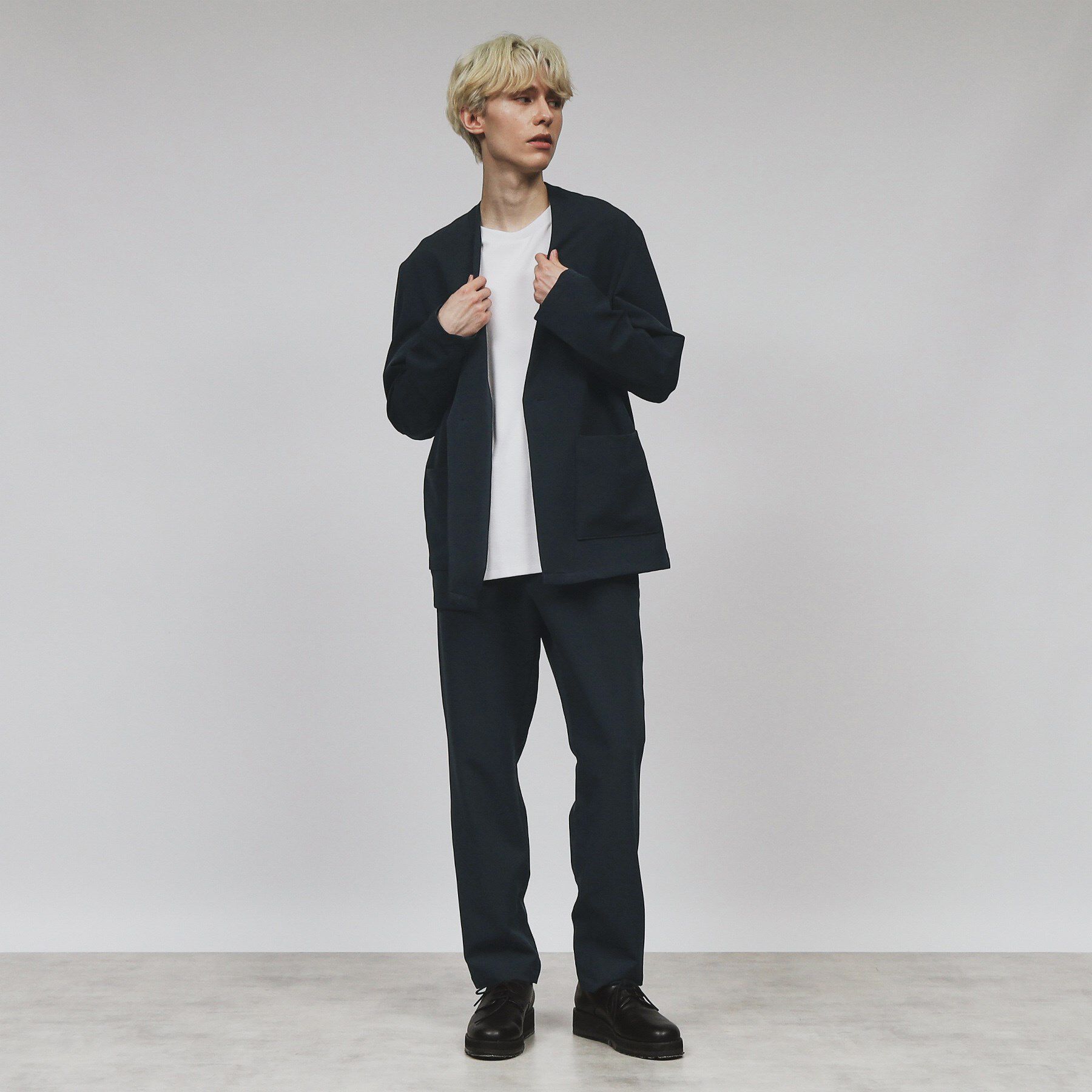 tk.TAKEO KIKUCHI「360度ストレッチノーカラージャケット」|ノーカラージャケット|