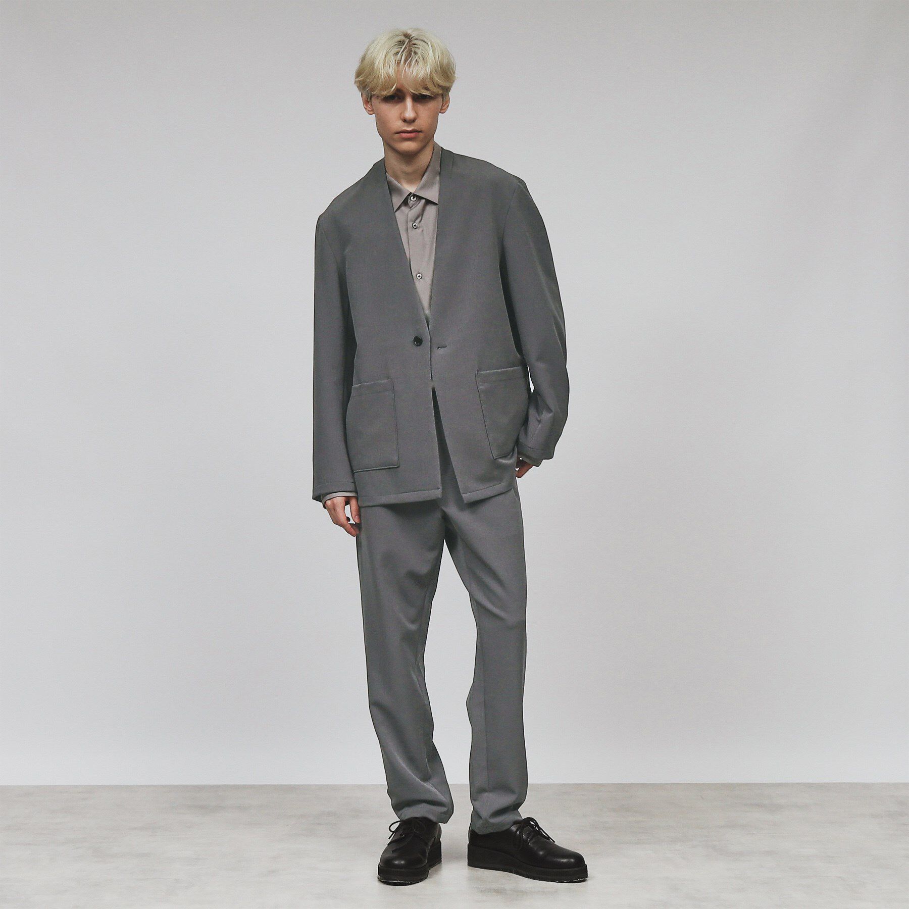 tk.TAKEO KIKUCHI「360度ストレッチノーカラージャケット」|ノーカラージャケット|