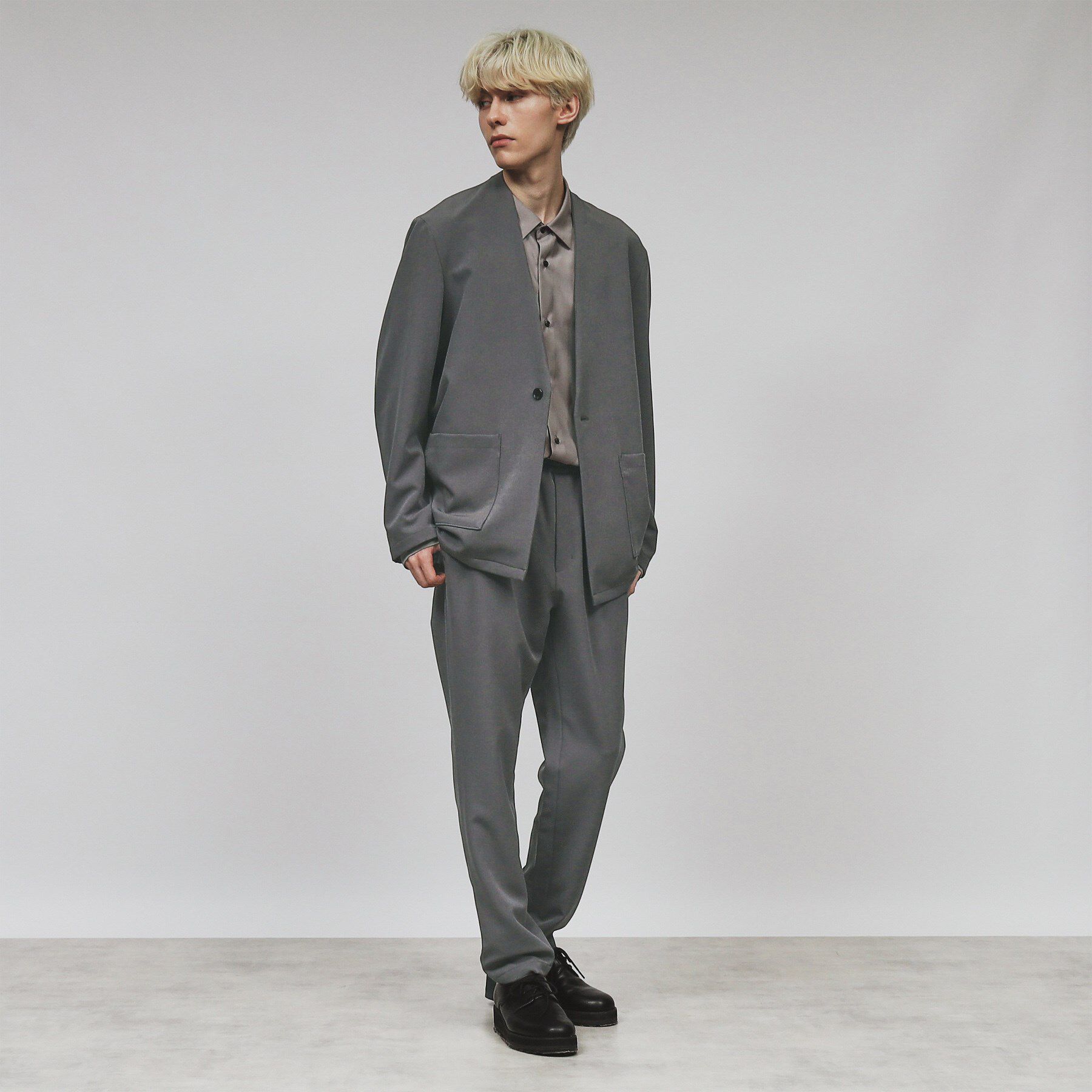 tk.TAKEO KIKUCHI「360度ストレッチノーカラージャケット」|ノーカラージャケット|