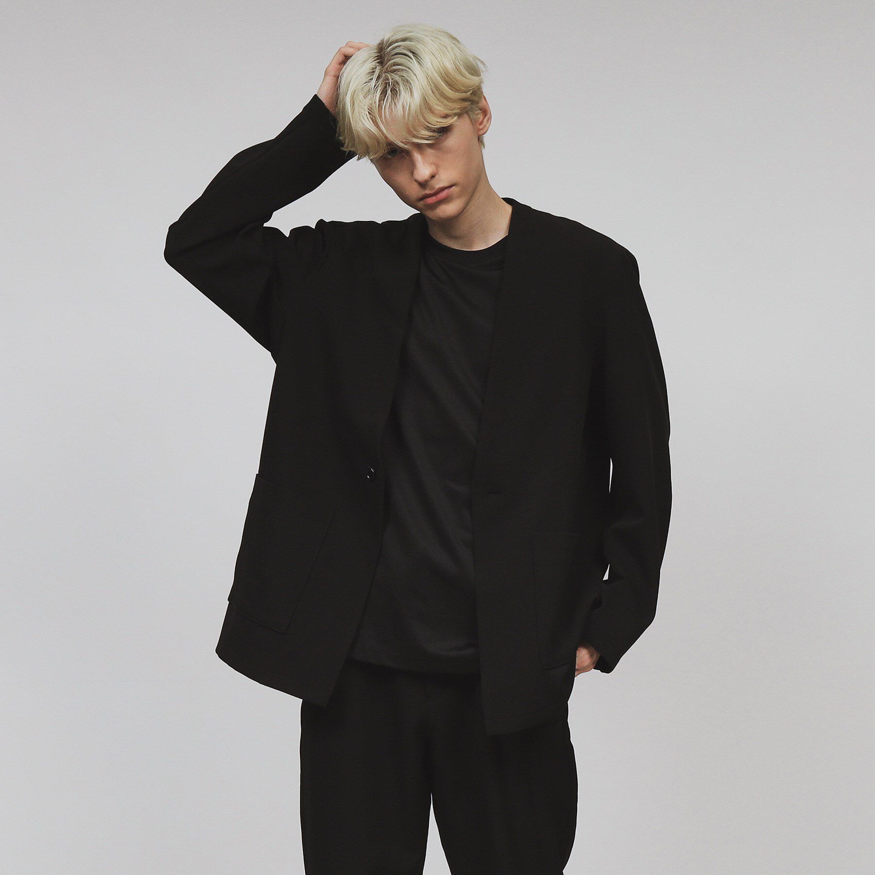 tk.TAKEO KIKUCHI「360度ストレッチノーカラージャケット」|ノーカラージャケット|