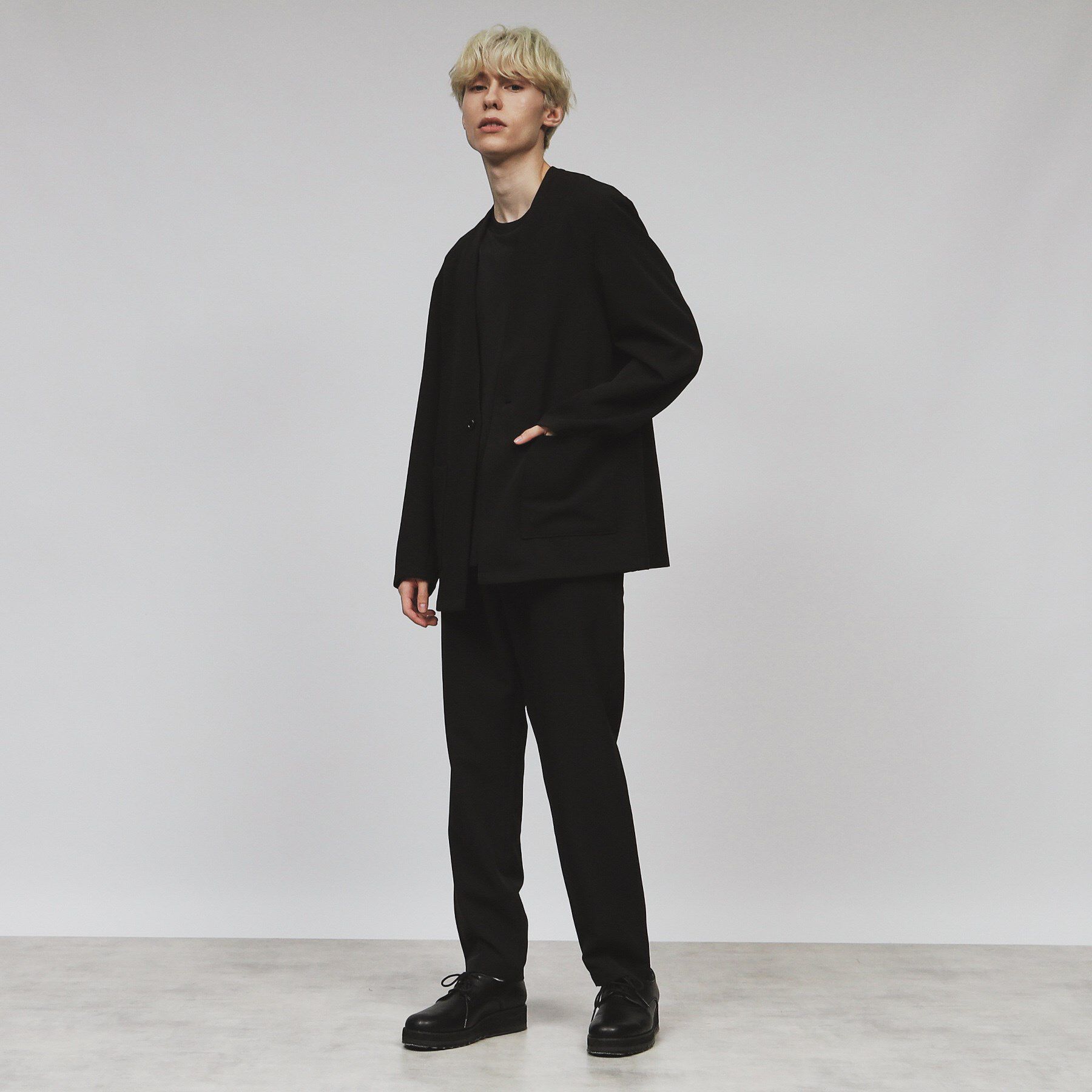 tk.TAKEO KIKUCHI「360度ストレッチノーカラージャケット」|ノーカラージャケット|