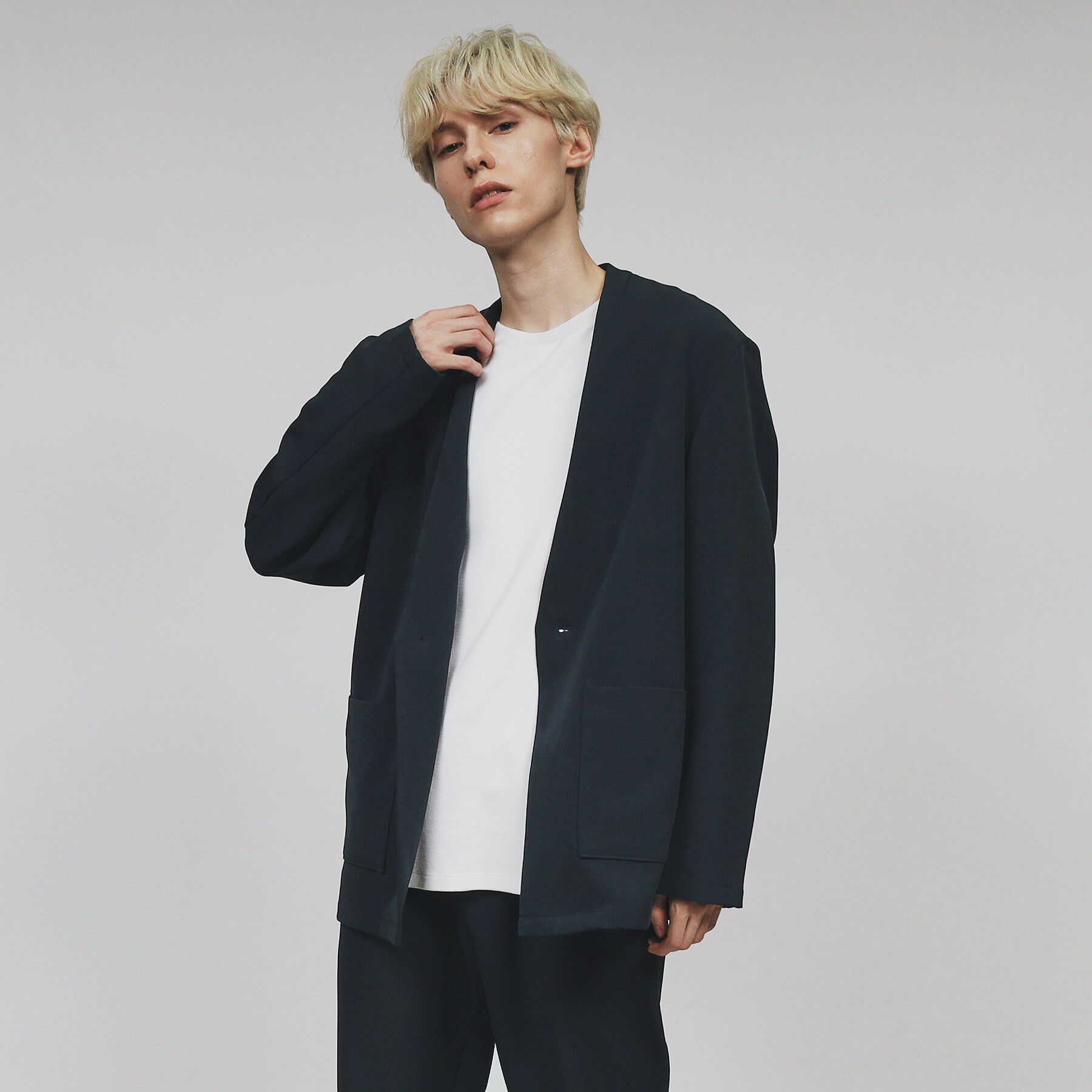 tk.TAKEO KIKUCHI「360度ストレッチノーカラージャケット」|ノーカラージャケット|