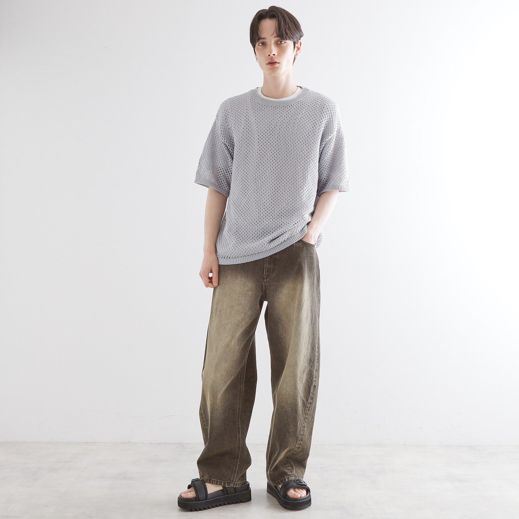 tk.TAKEO KIKUCHI「サマーメッシュアンサンブル」|Tシャツ・カットソー|