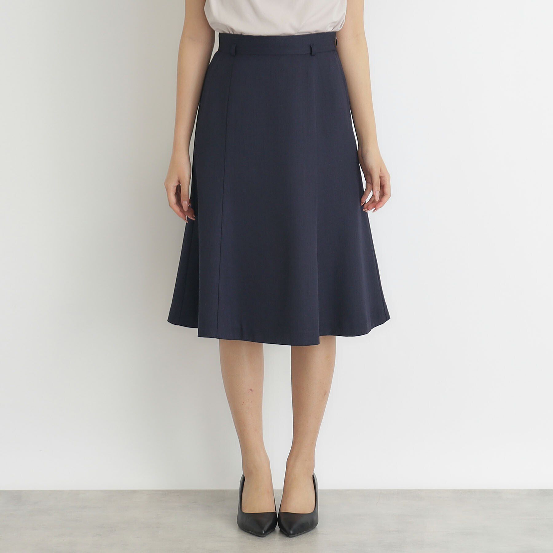 index「ストレッチベルテッドマーメイドスカート【防シワ/洗濯機洗い可】」|スカート|