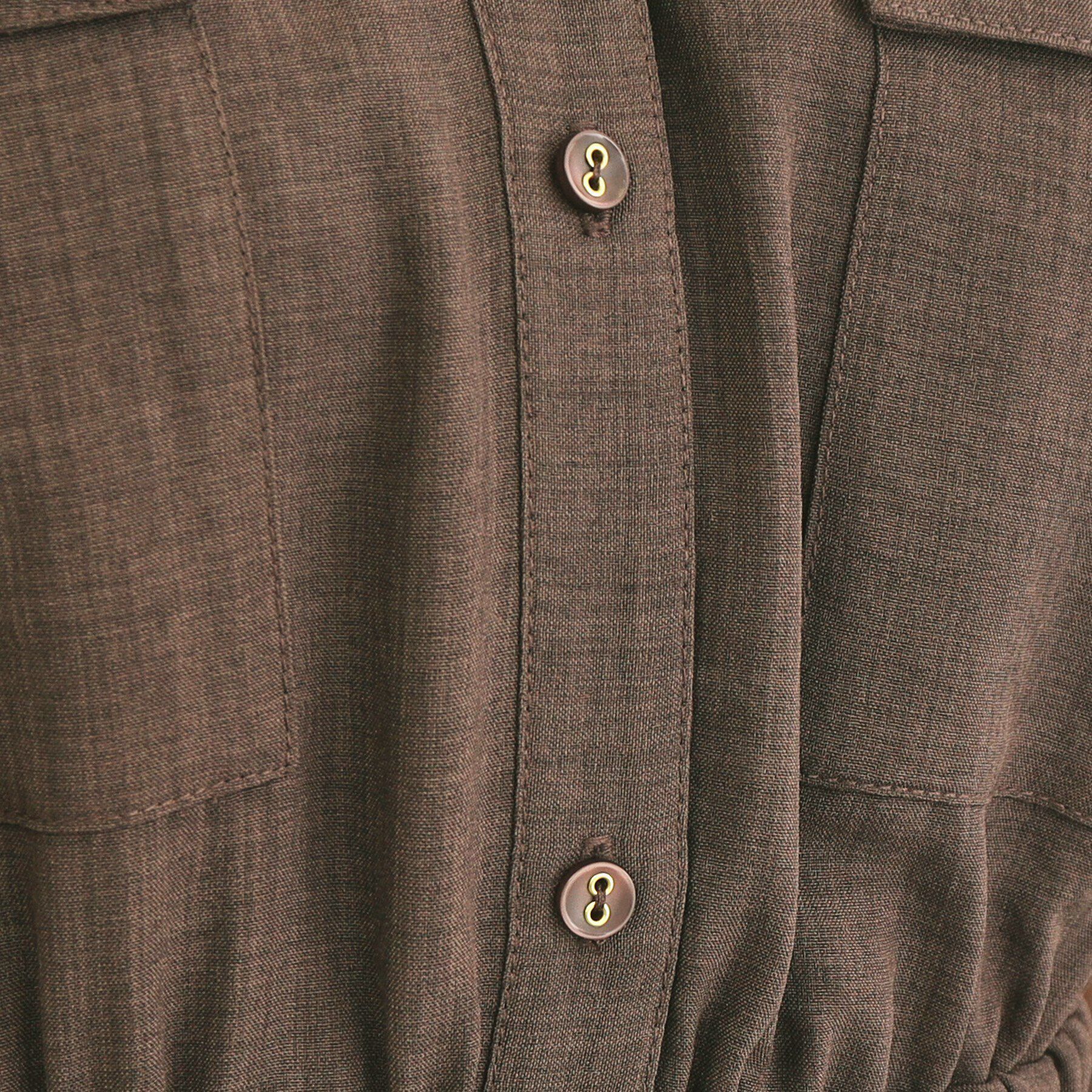 index「《6color/S-LLsize》ダブルポケットシャツワンピース【吸水速乾/防シワ/抗ピル/洗濯機洗」|ワンピース|