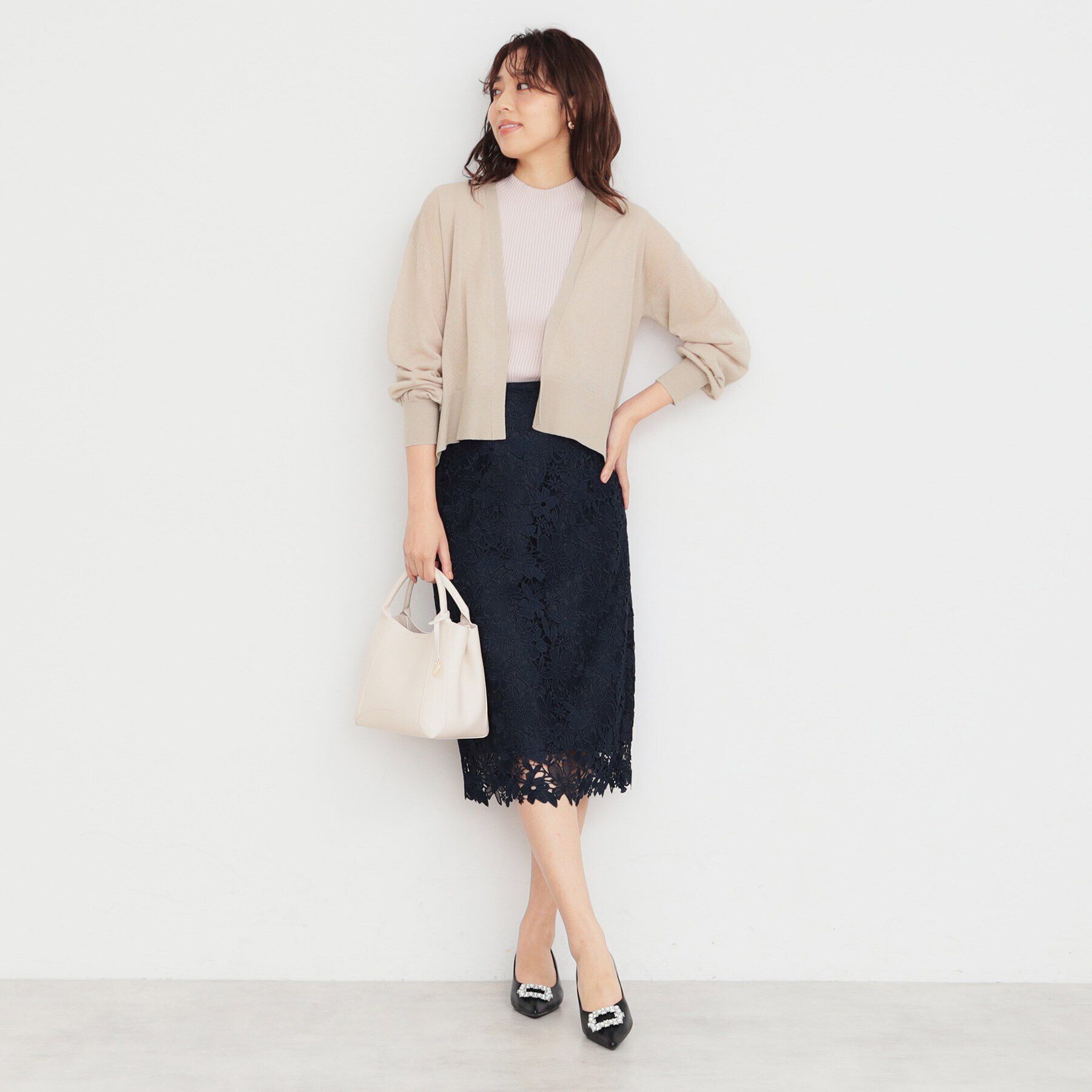 index「ショートトッパーカーディガン【洗濯機洗い可】」|カーディガン|