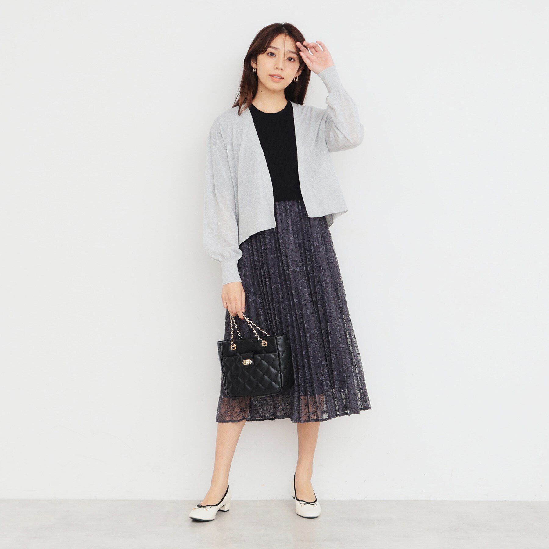 index「ショートトッパーカーディガン【洗濯機洗い可】」|カーディガン|