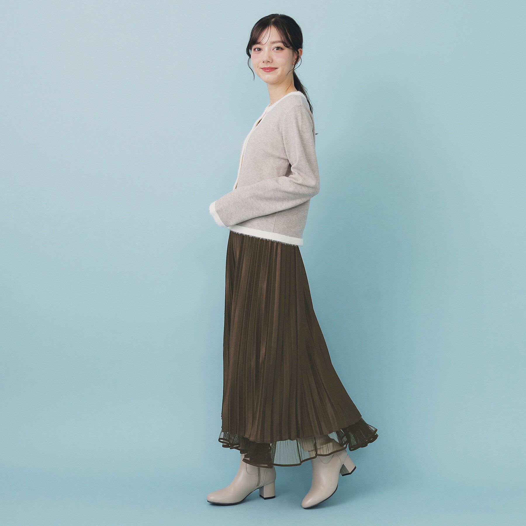 index「リバーシブルチュールティアードフレアスカート【洗濯機可OK】」|スカート|