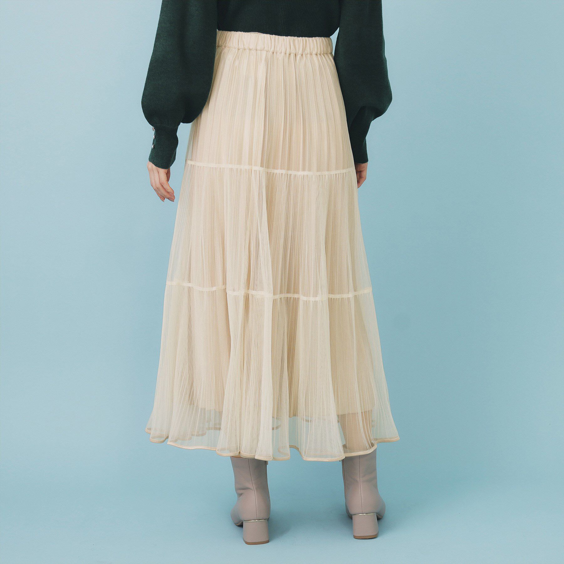 index「リバーシブルチュールティアードフレアスカート【洗濯機可OK】」|スカート|