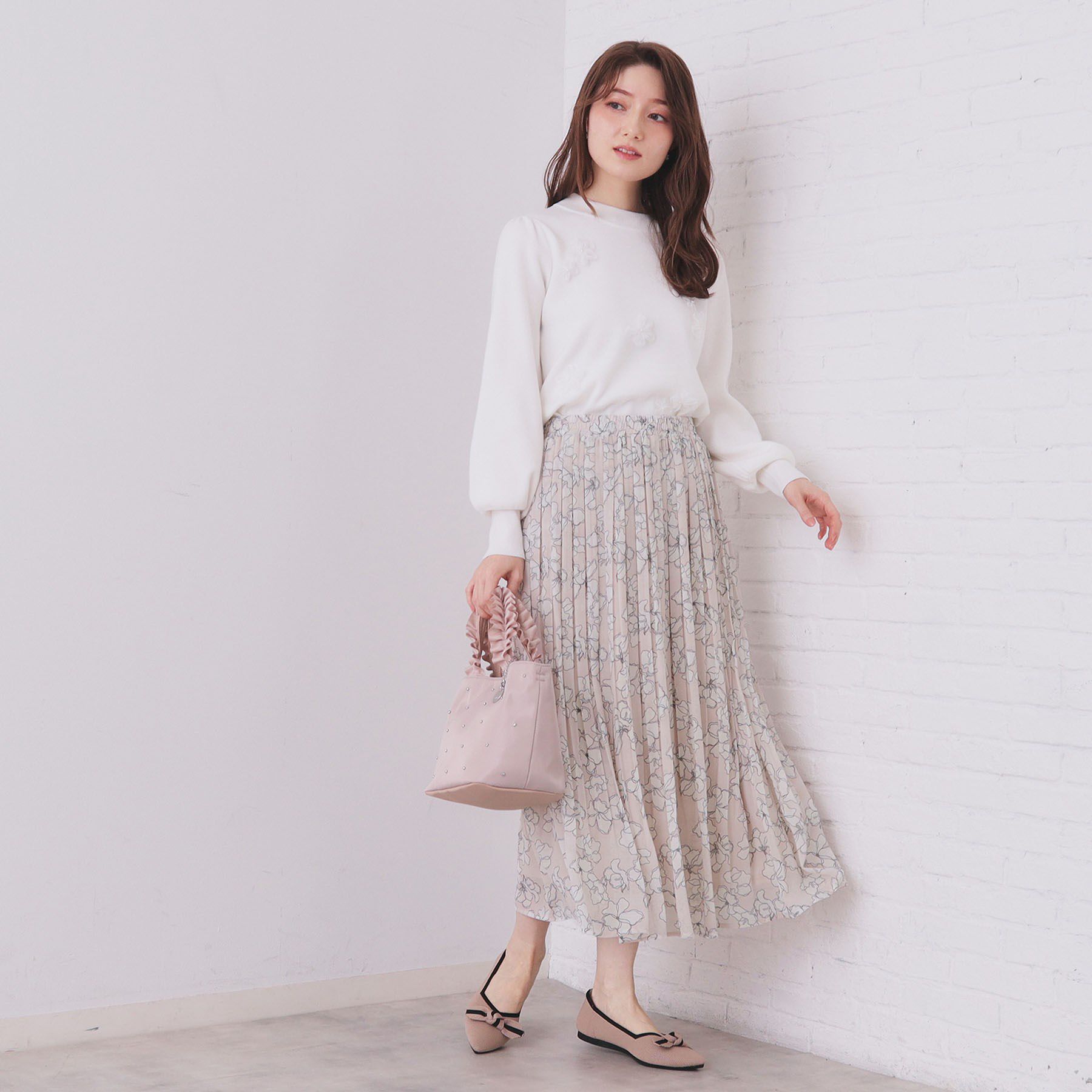 index「選べる丈 シフォンプリーツスカート【洗濯機OK／イージーアイロン／防シワ】」|スカート|