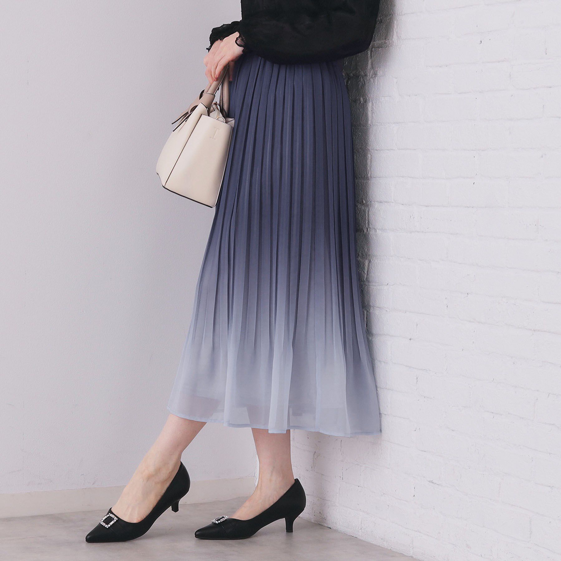 index「選べる丈 シフォンプリーツスカート【洗濯機OK／イージーアイロン／防シワ】」|スカート|