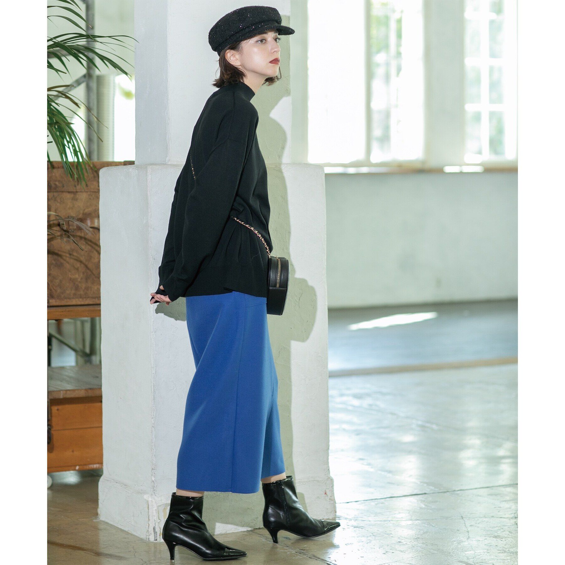 OPAQUE.CLIP「ハイネックリラクシーニット/FILIVIVI・フィルビビ【洗濯機洗い可】」|ニット・セーター|